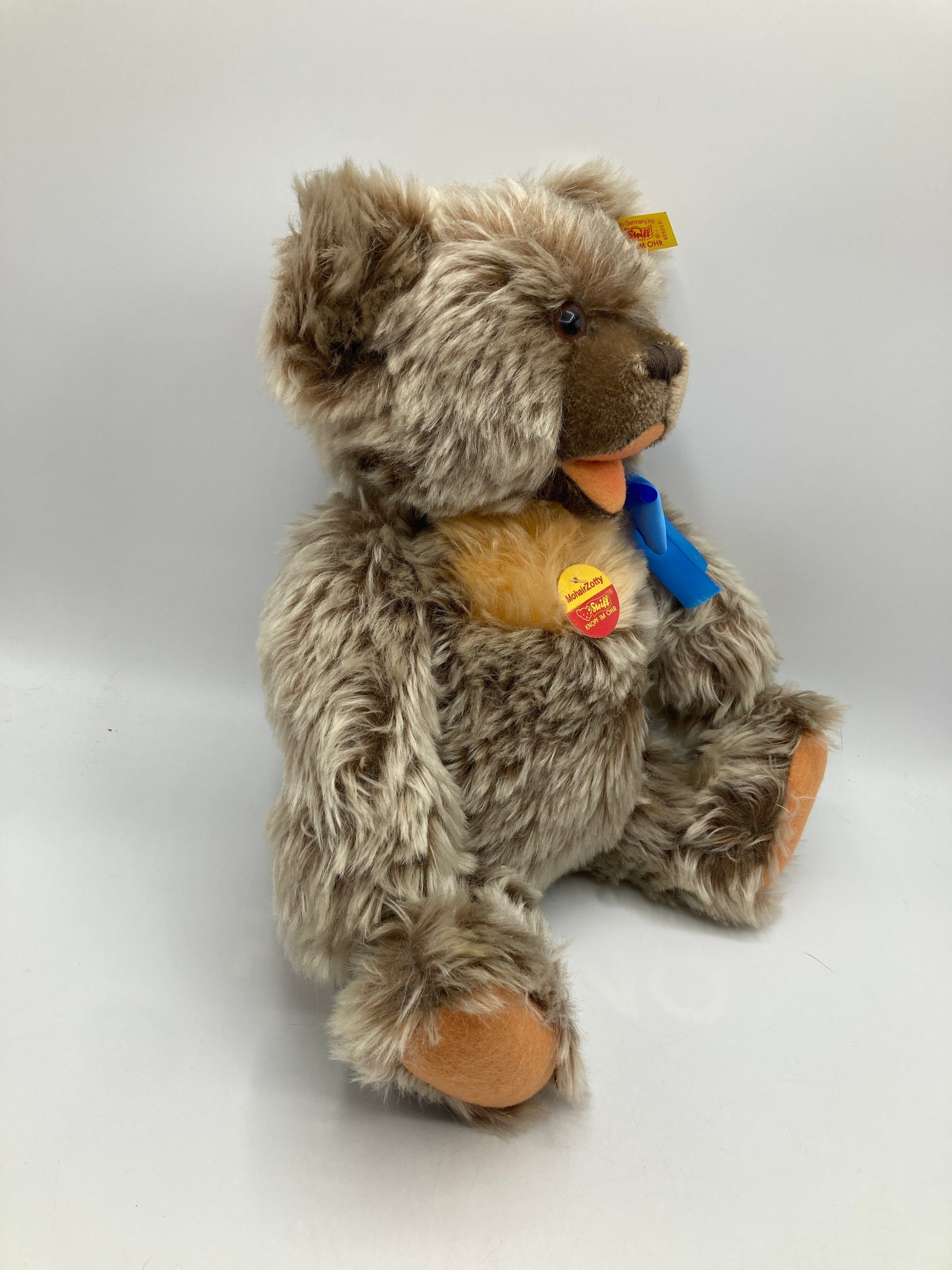 Steiff Larger And Toddler-Like Mohair Zotty Teddy Bear With All