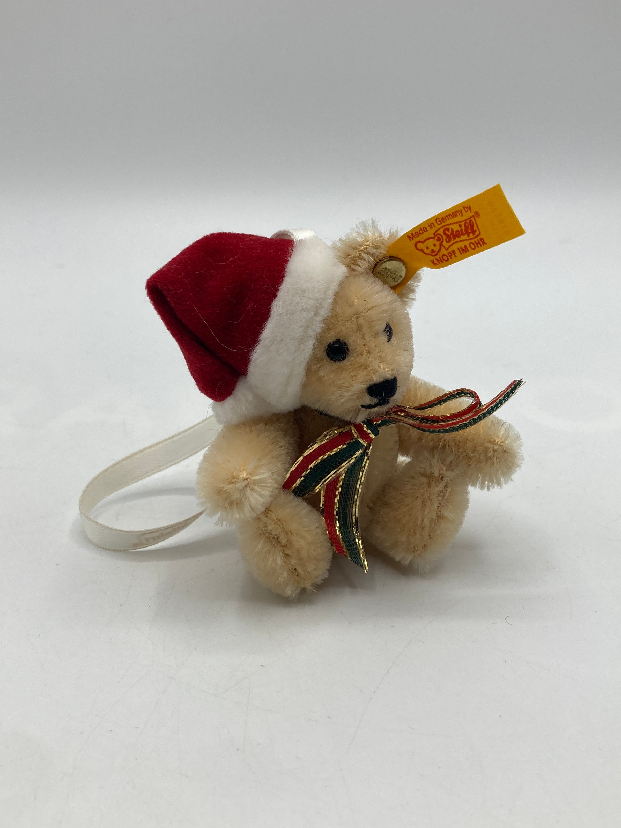 Steiff Blonde Christmas Teddy Ornament Made for Kathe Wohlfahrt