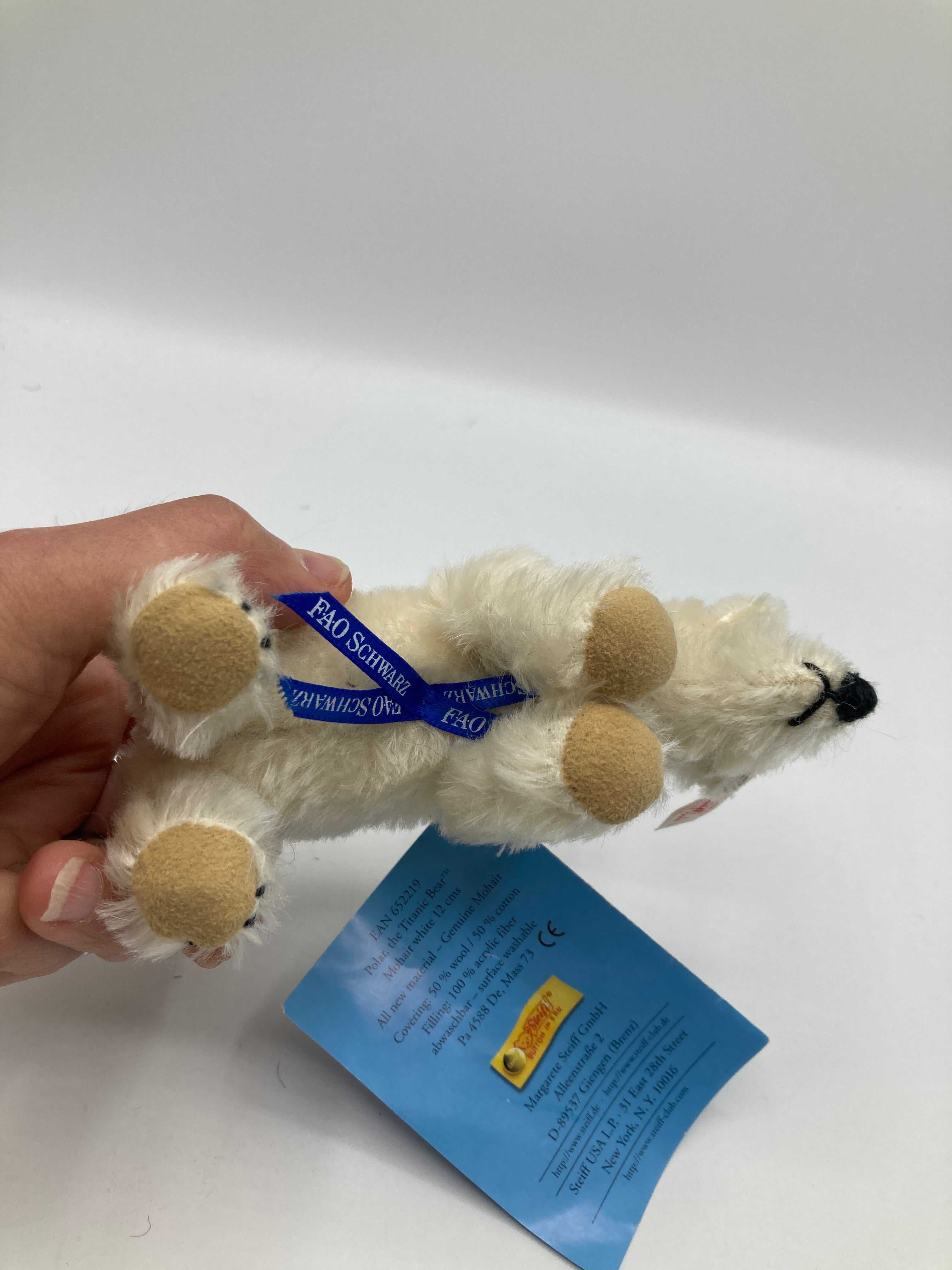 Steiff Polar The Titanic Bear Ornament For FAO Schwarz With All