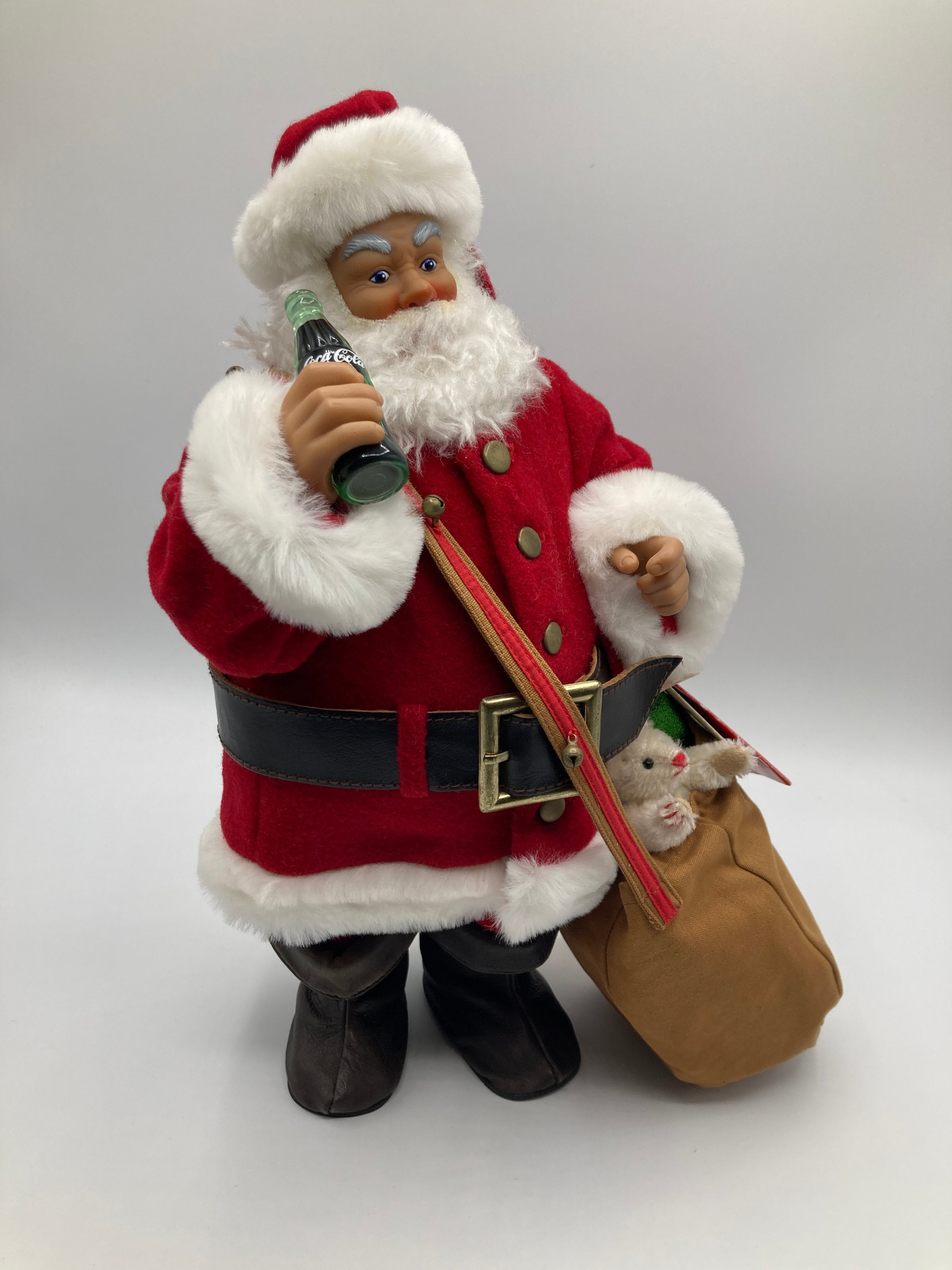 Steiff Limited Edition Coca Cola Santa Claus With Toy Teddy Bear
