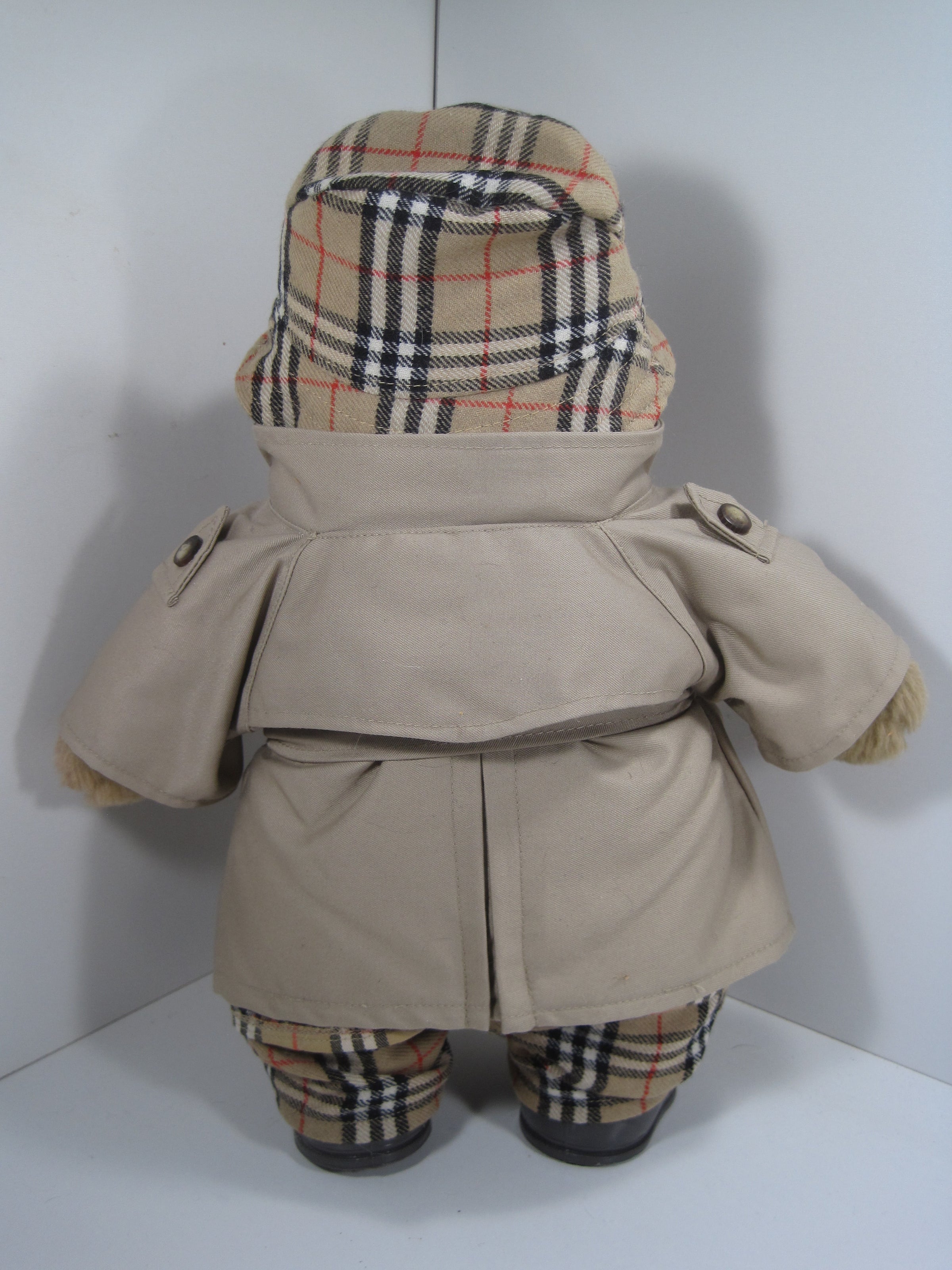 Burberry Teddy Bear Made in England With Complete Burberry Plaid