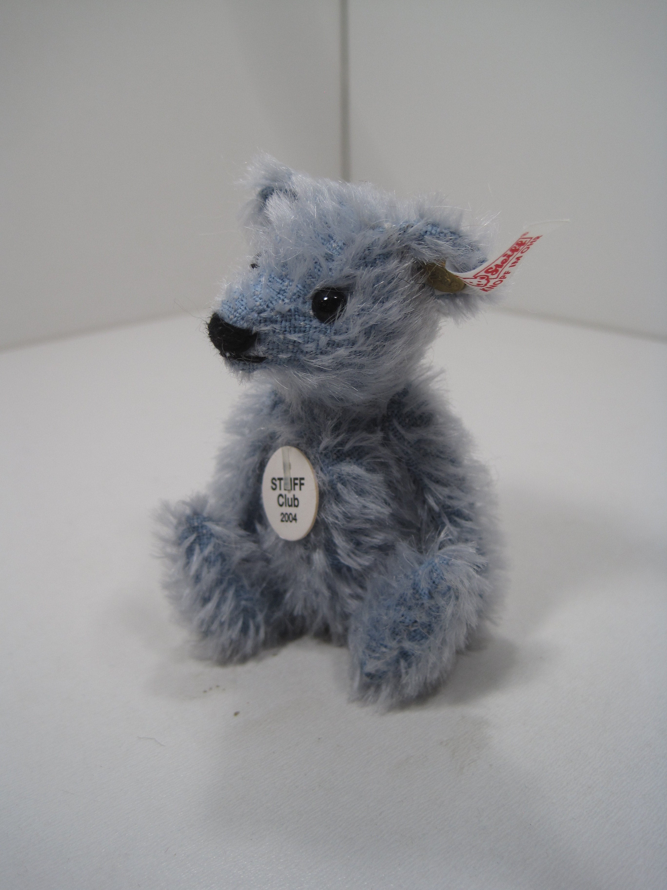 Steiff Tiny Blue Fully Jointed Teddy Bear With All IDs steiffgal