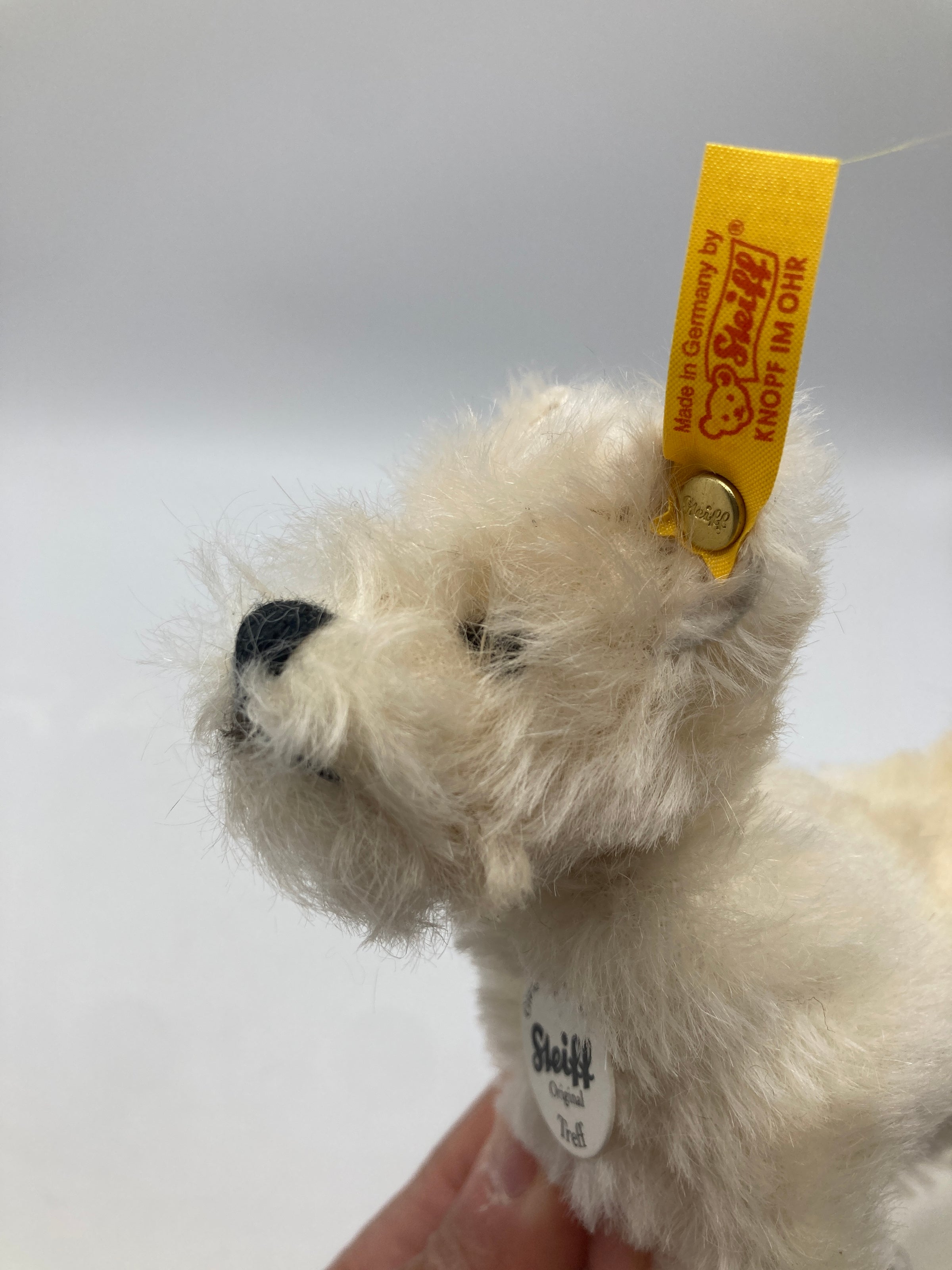 Steiff Mohair Treff West Highland Terrier Dog For Williams Sonoma