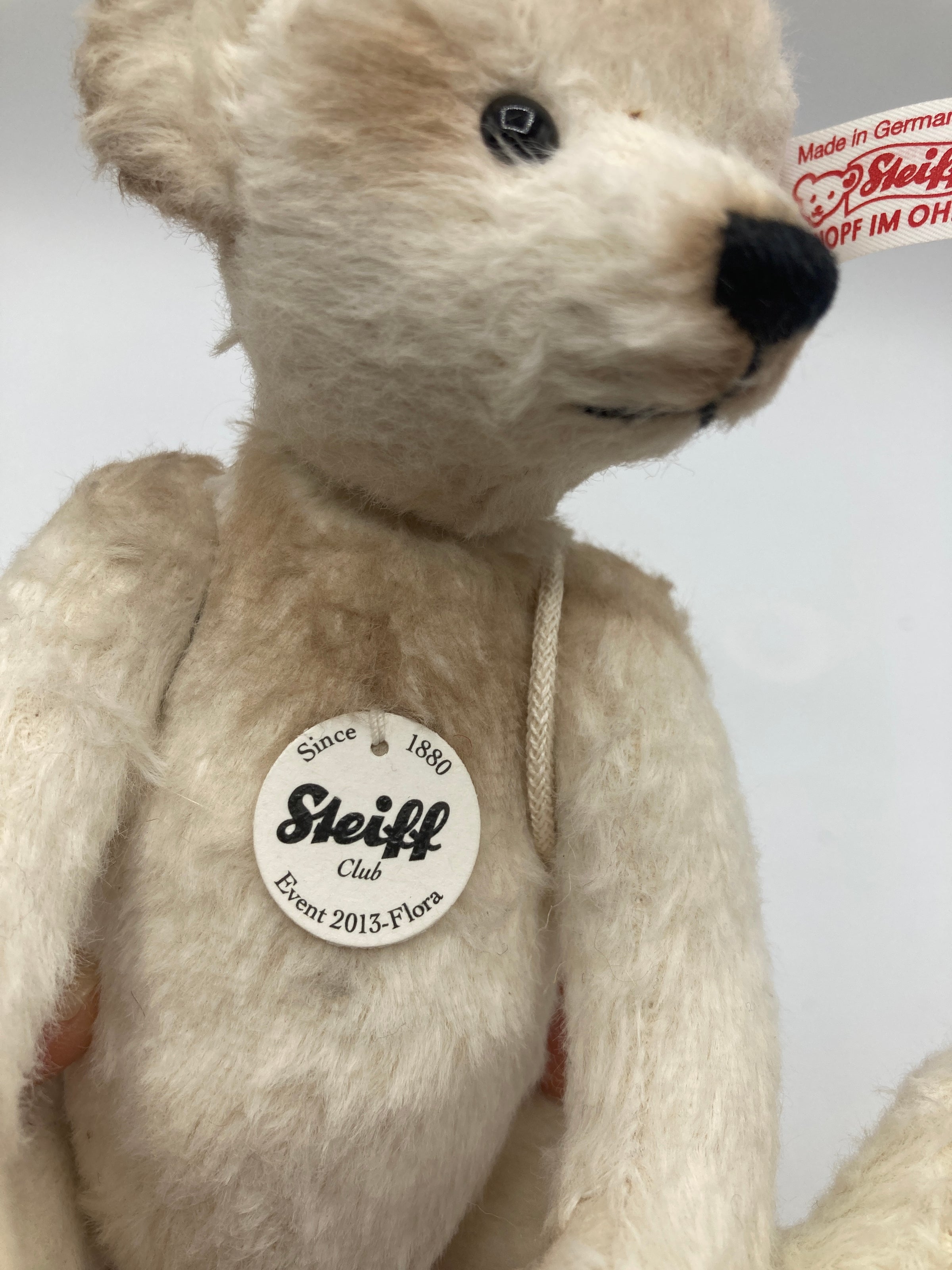 Steiff 2013 White and Tan Flora Special Event Teddy Bear With All