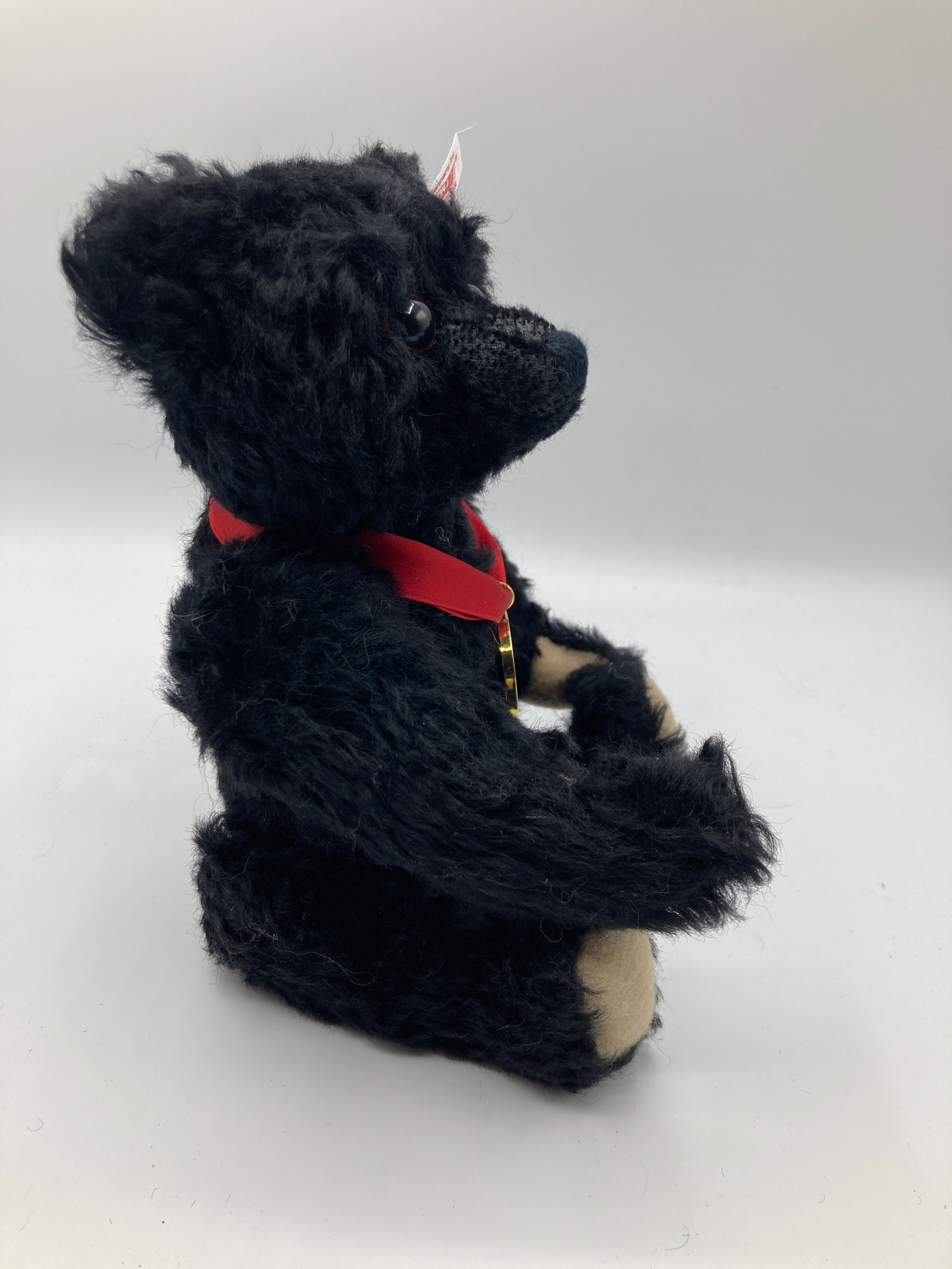 Vintage Steiff Bear, German Black Mohair 1991-1993, Steiff