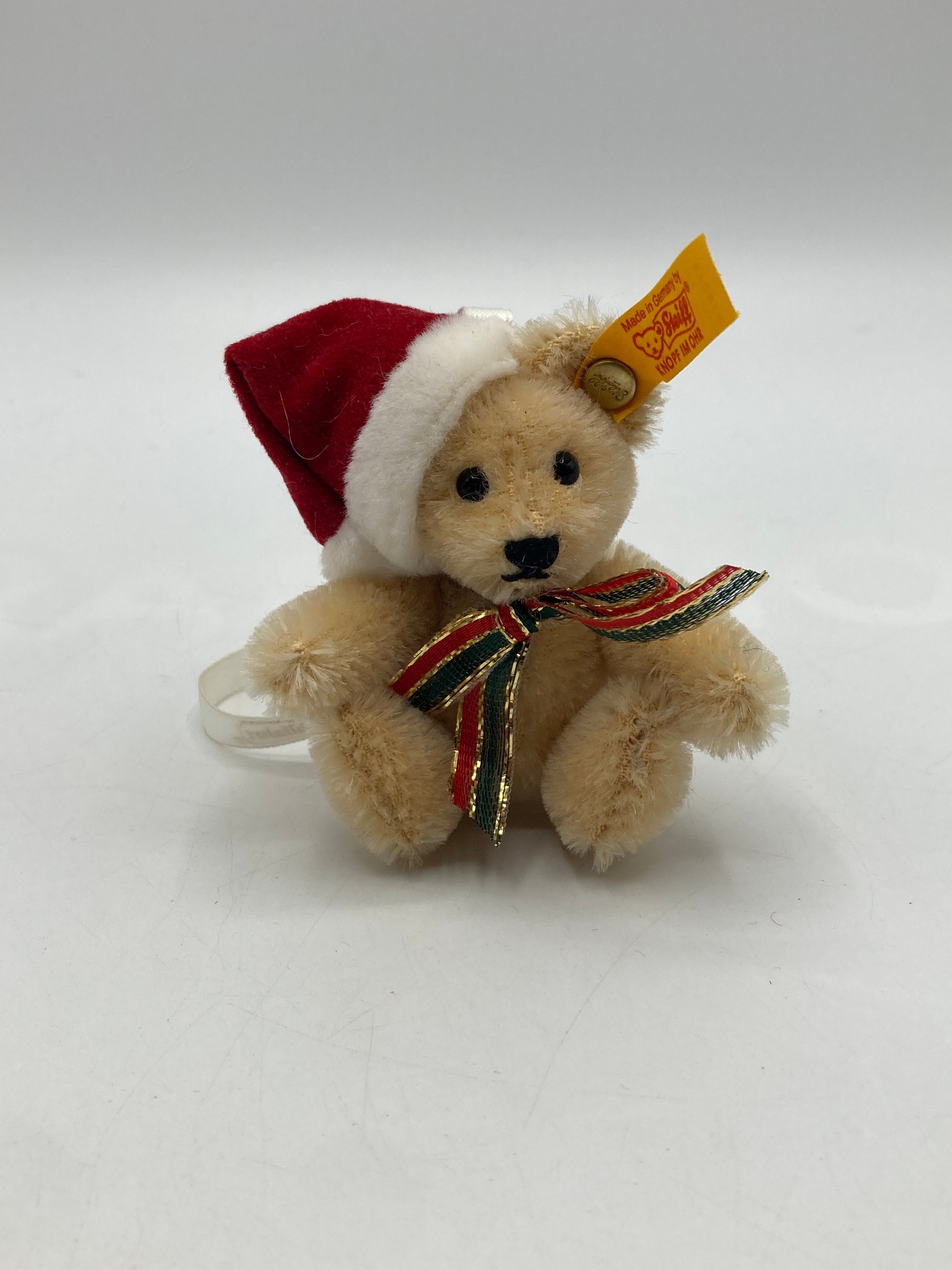 Steiff Blonde Christmas Teddy Ornament Made for Kathe Wohlfahrt