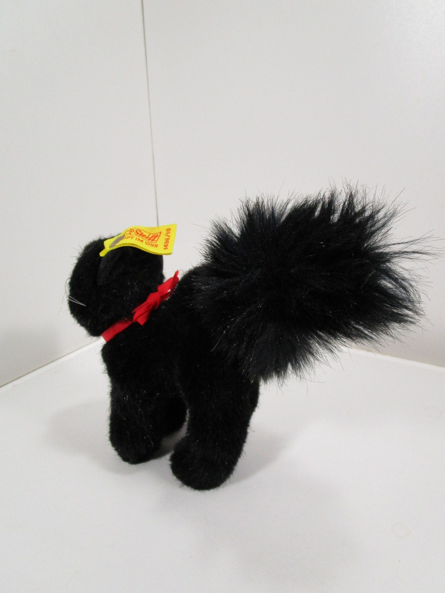 Steiff Black Plush Burri Standing Cat With All IDs | My Site