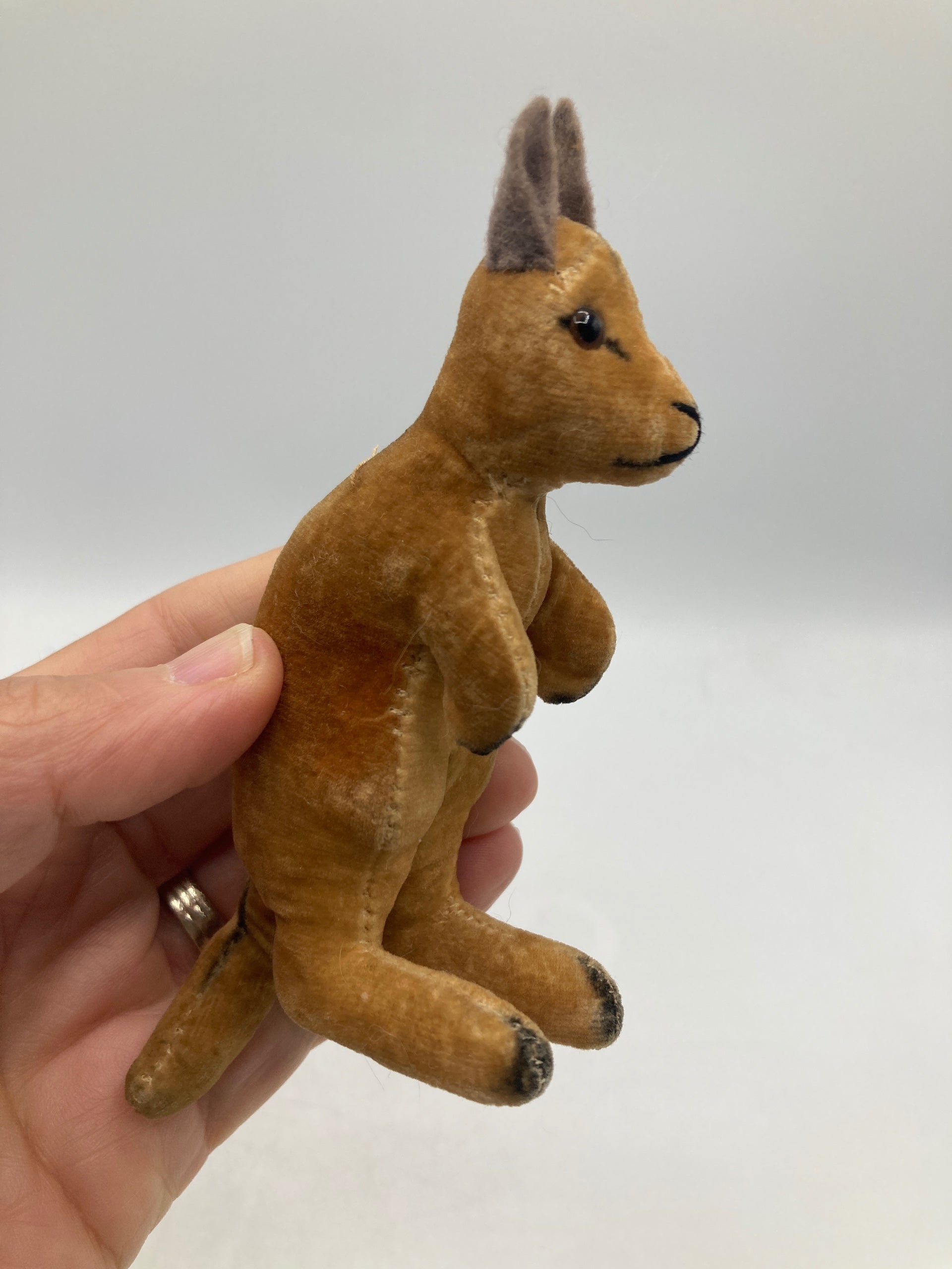 Steiff Almost Largest Sized Kangaroo With Joey | My Site