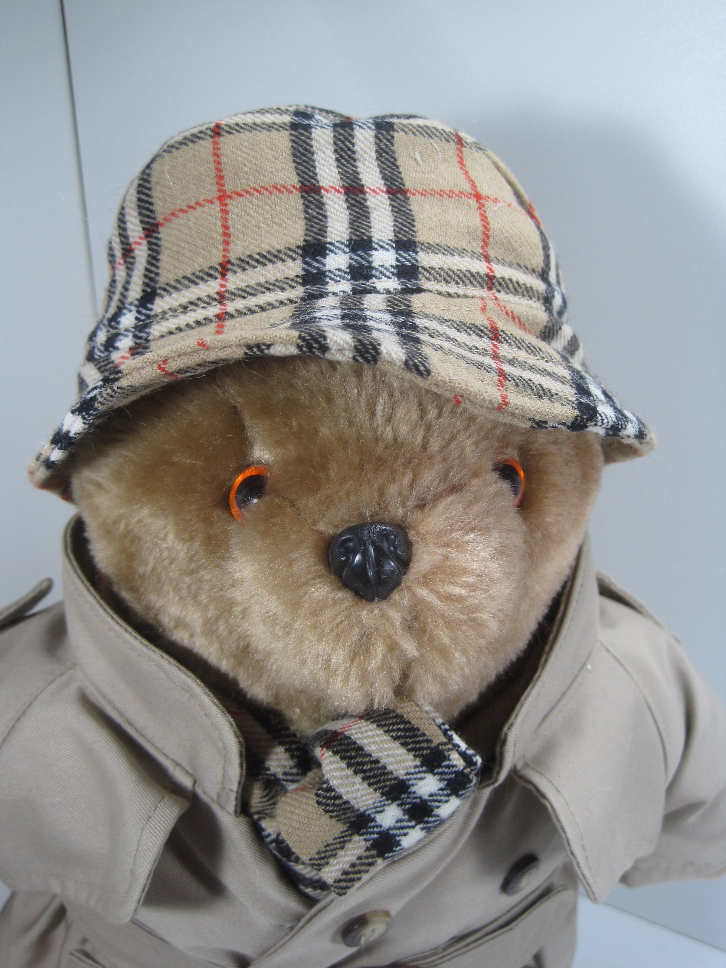 Burberry Teddy Bear Made in England With Complete Burberry Plaid