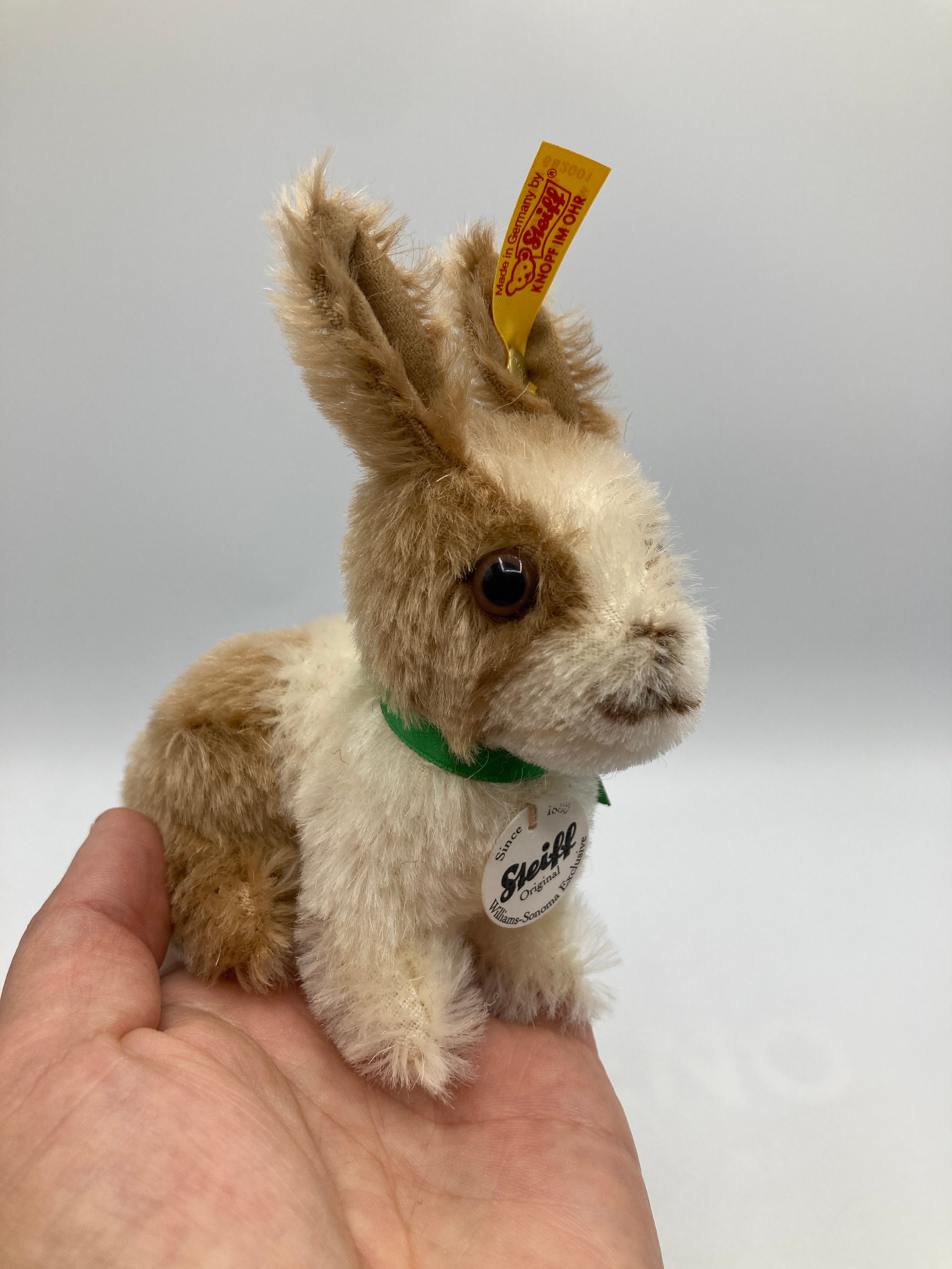 Steiff Mohair Dutch Rabbit Exclusive For Williams Sonoma With All