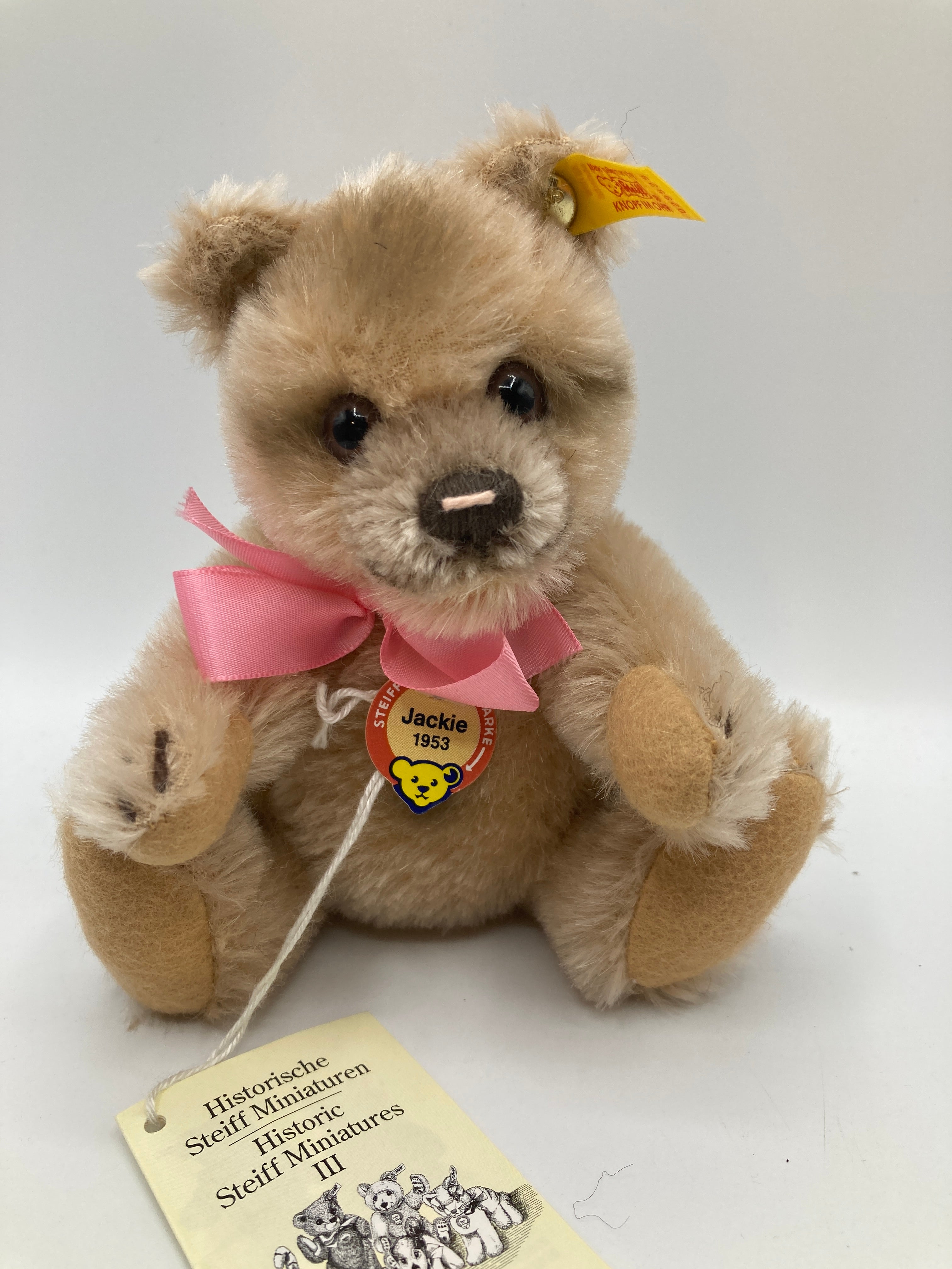 Steiff ジャッキーベア Jackie 18 Steiff Mohair Jackie Teddy Bear Replica With All IDs | My Site