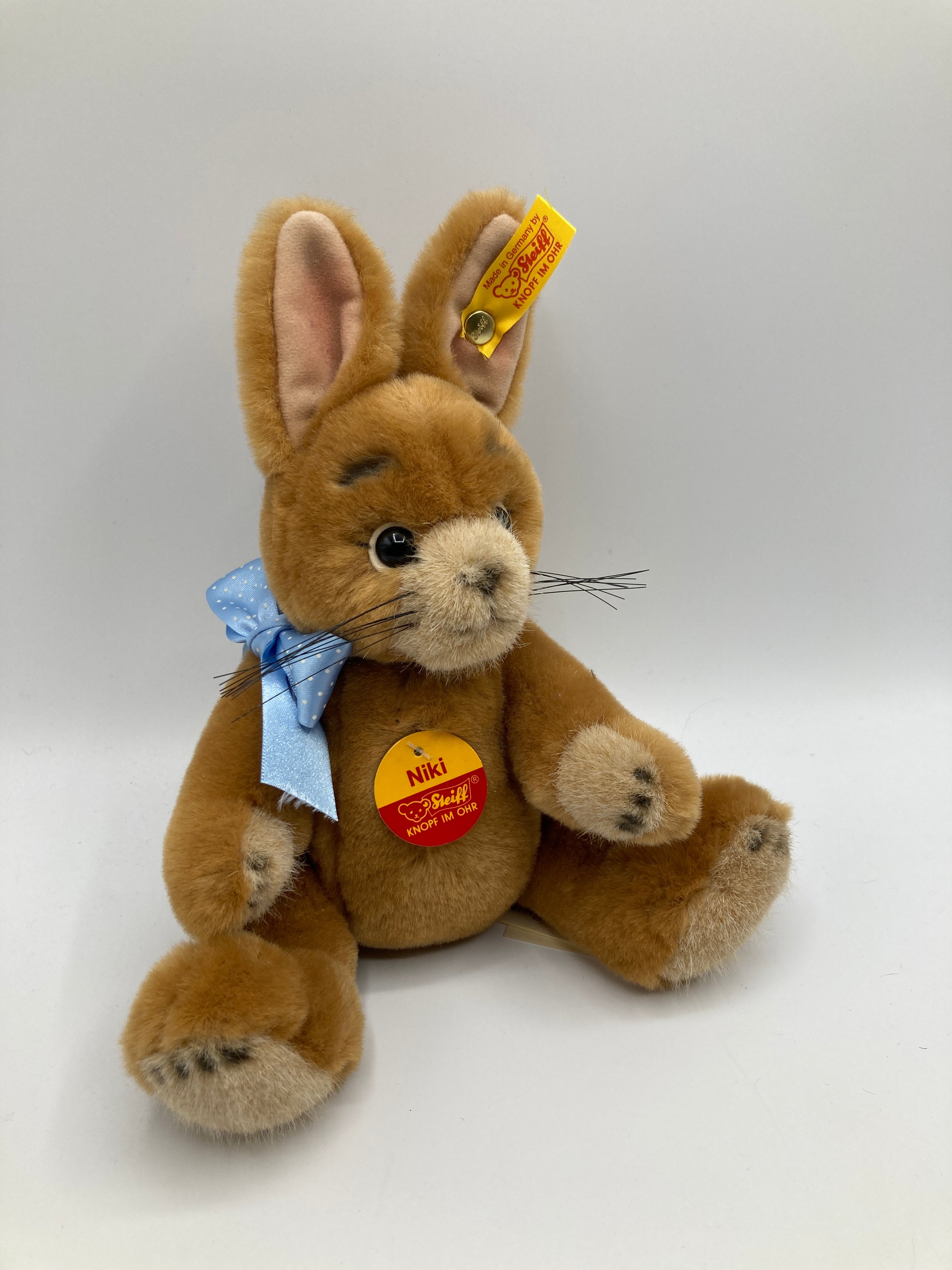 Steiff Soft Plush Fully Jointed Niki Rabbit With All IDs | My Site