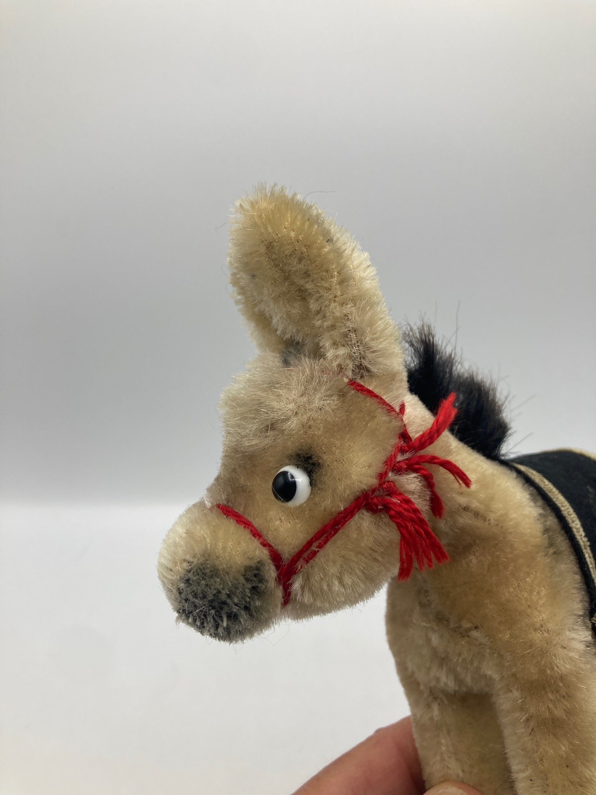 Steiff VERY RARE Mohair Army Donkey Mascot MADE FOR 1 YEAR ONLY