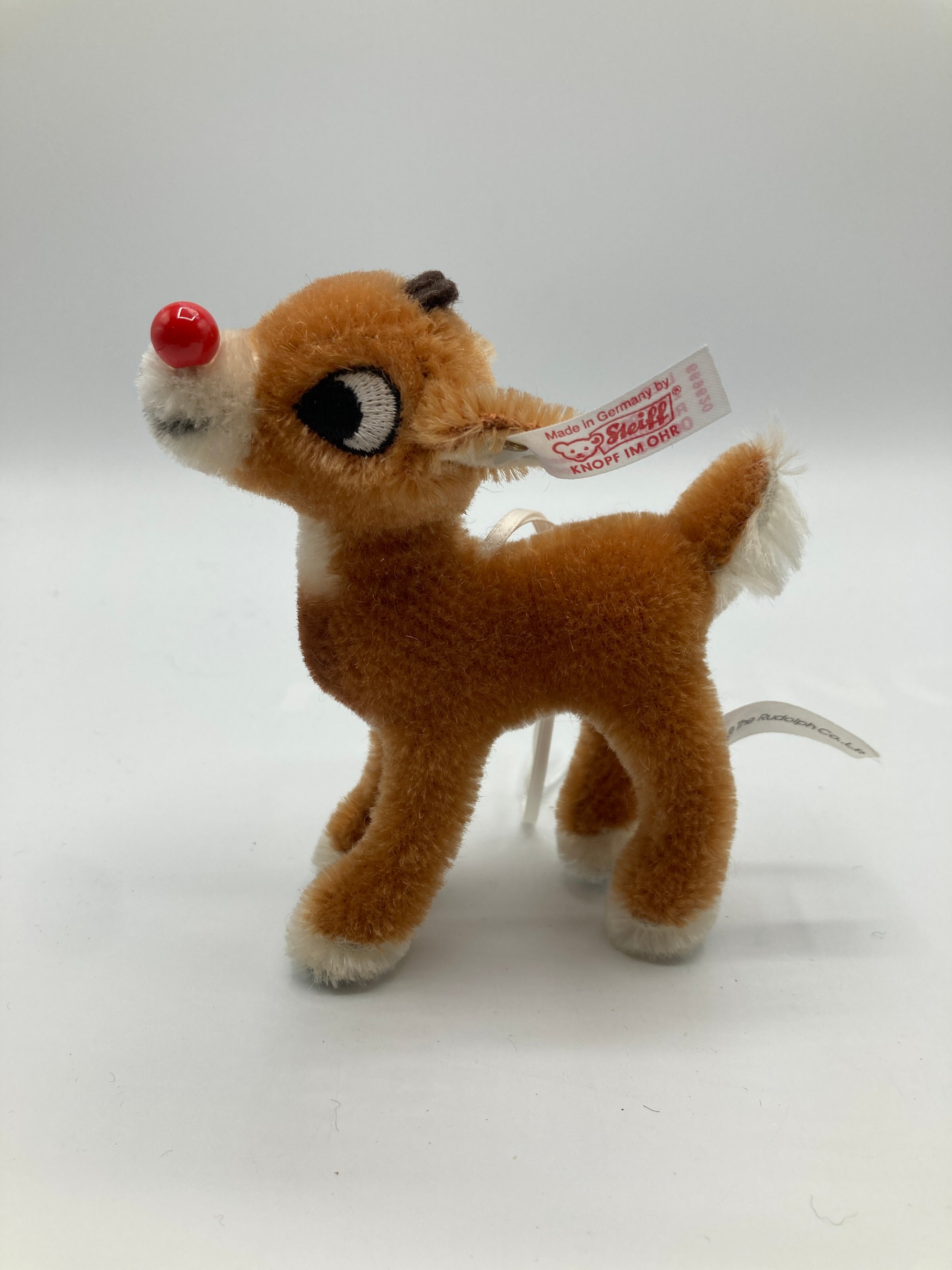 Steiff Rudolph the Red Nosed Reindeer Ornament With All IDs | My Site