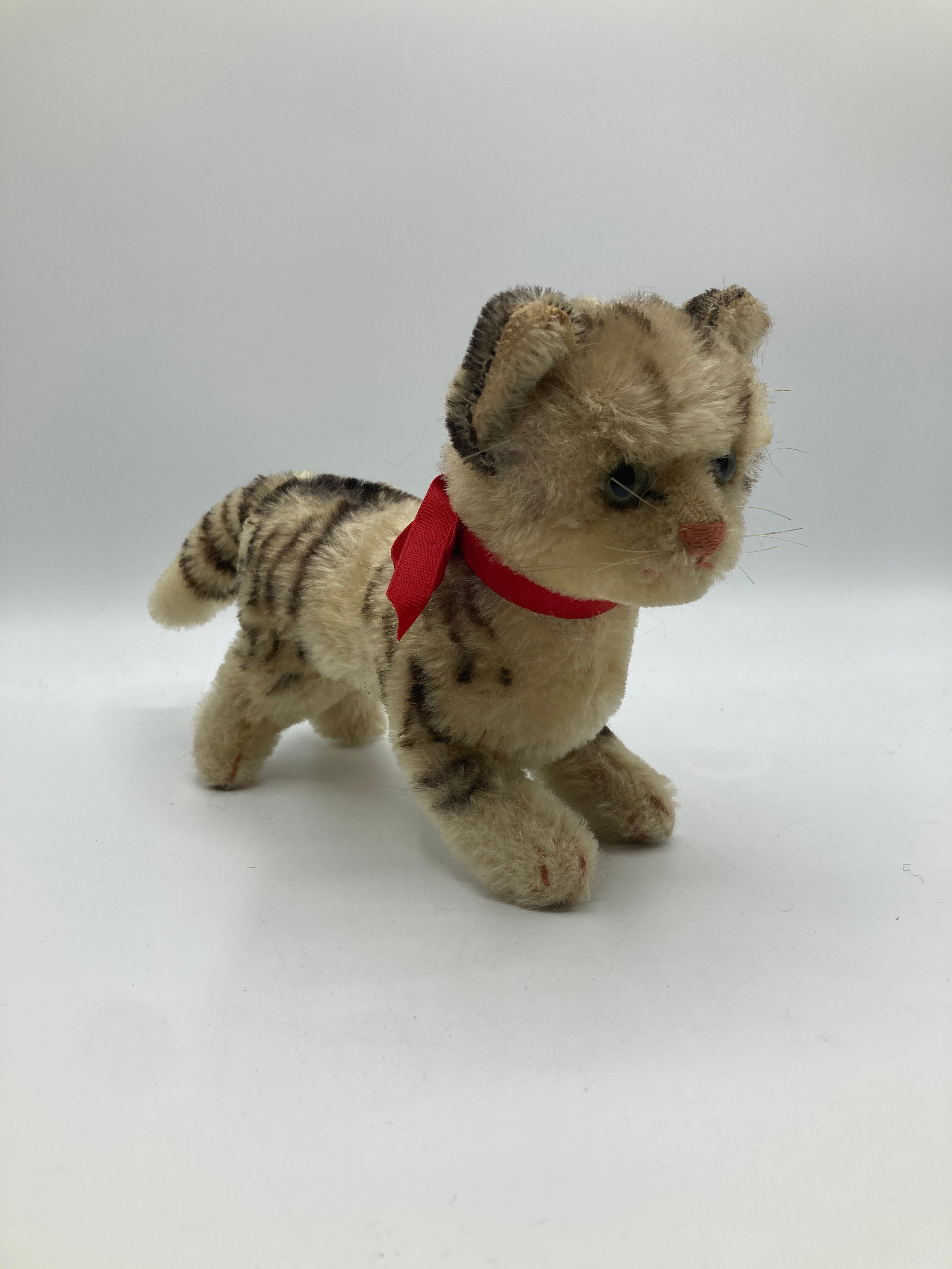 Steiff Largest Midcentury Mohair Tabby Cat | My Site