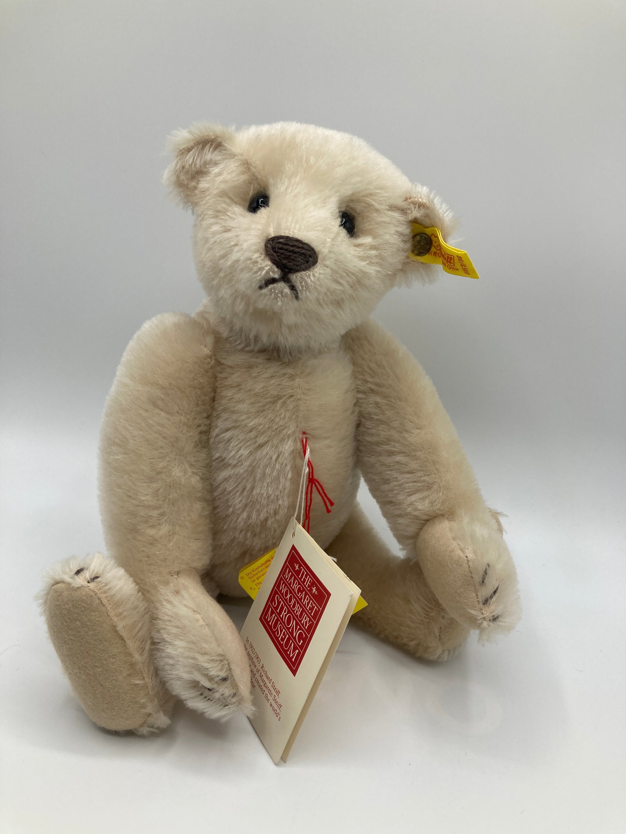 Steiff Medium Sized Cream Mohair Margaret Strong Bear With All IDs