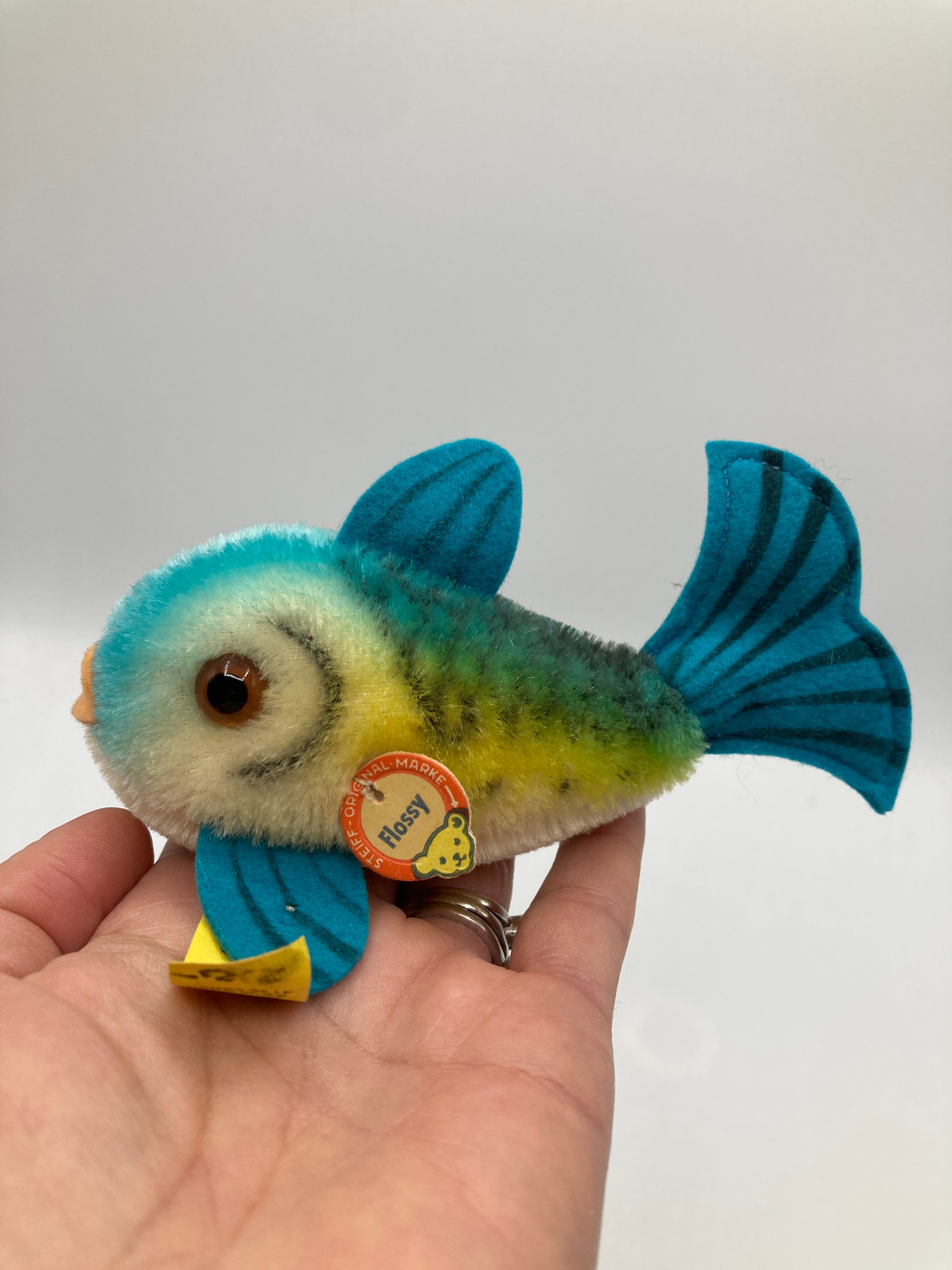 Steiff Smallest Blue Flossy Fish With All IDs | My Site