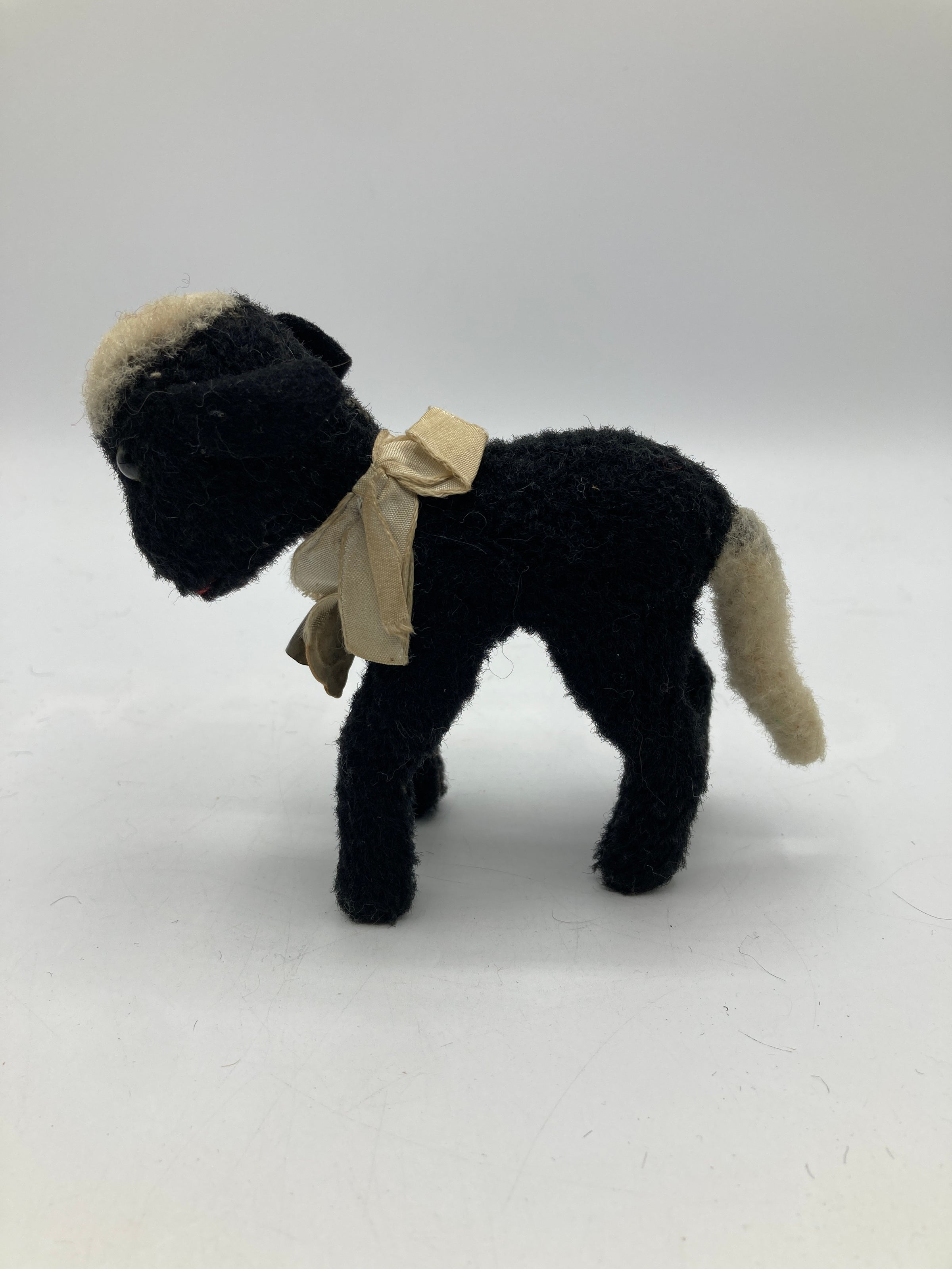 Steiff Smallest Sized Black Lamby Lamb With Green Eyes And ID | My