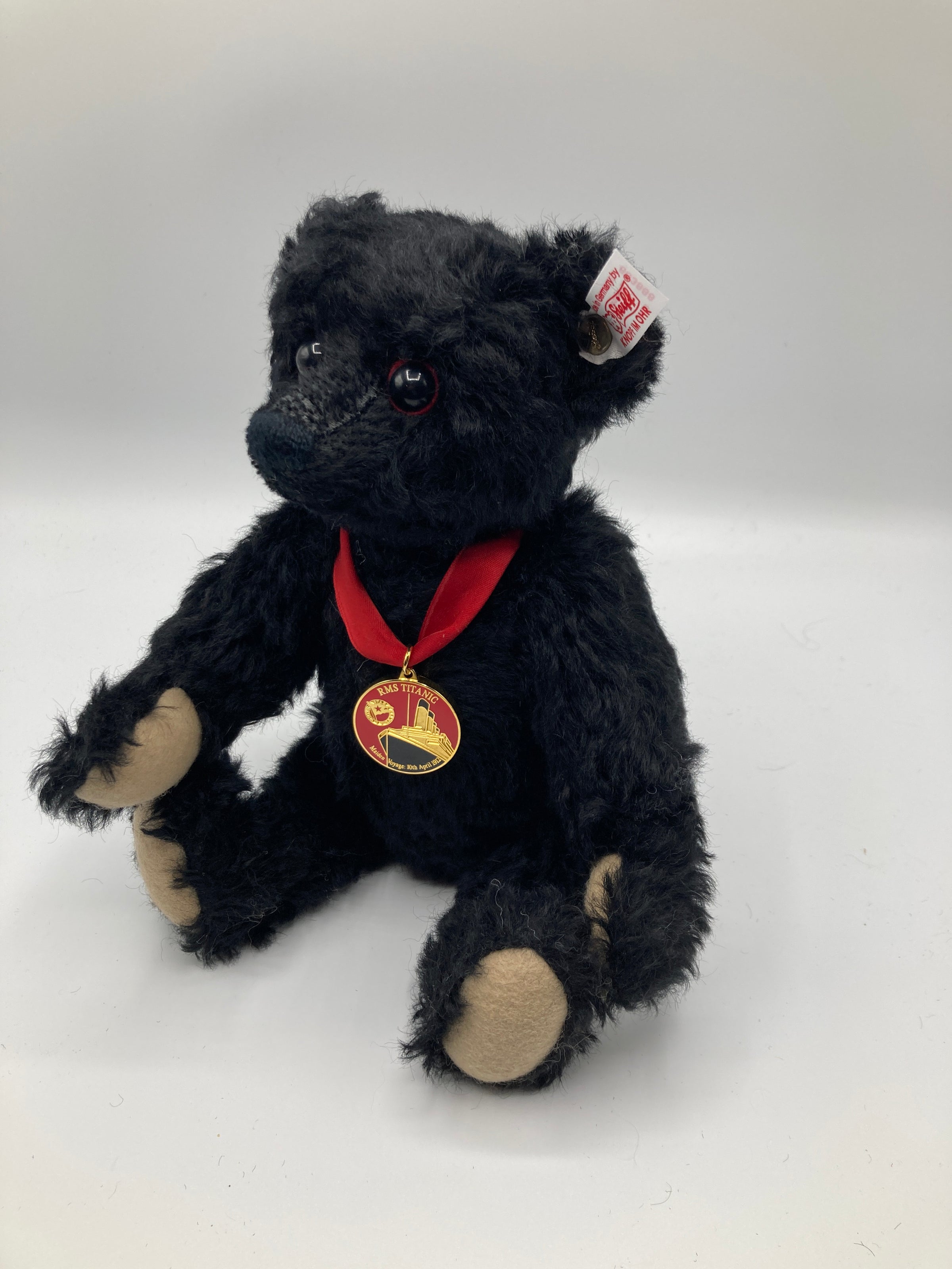 Steiff Limited Edition Black Mohair Titanic Mourning Bear With All