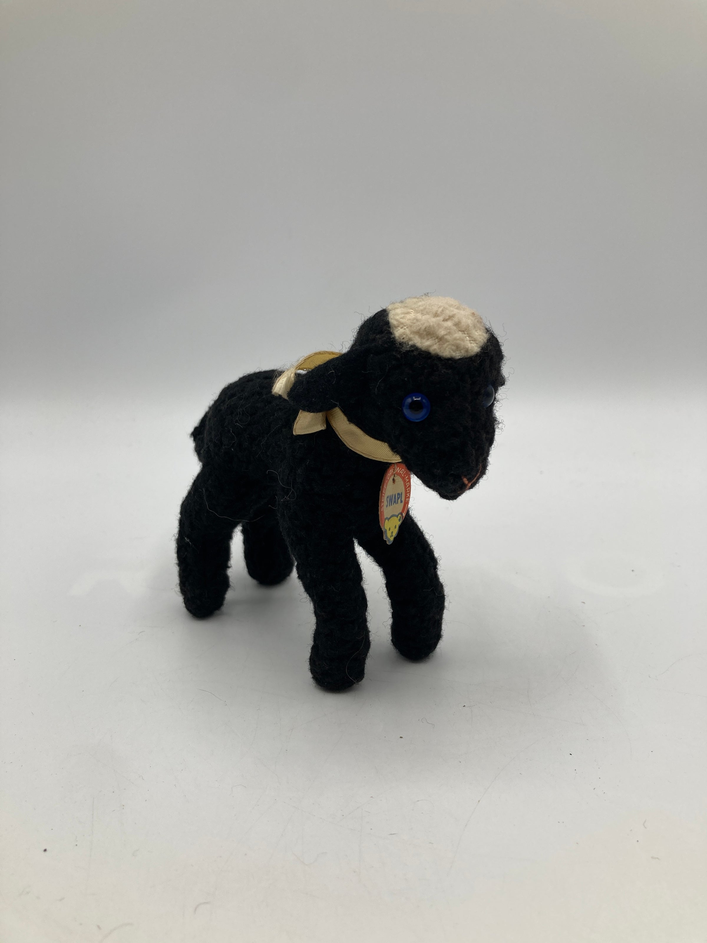 Steiff Smallest Swapl Black Lamb With IDs | My Site