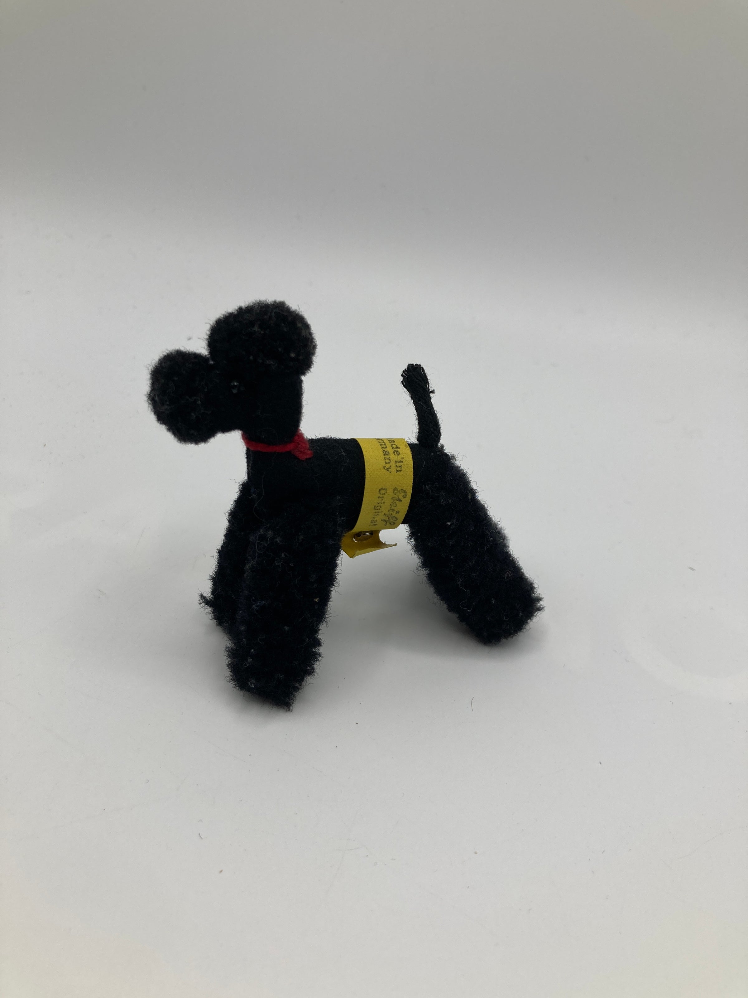 Steiff Black Woolen Miniature Poodle With All IDs | My Site