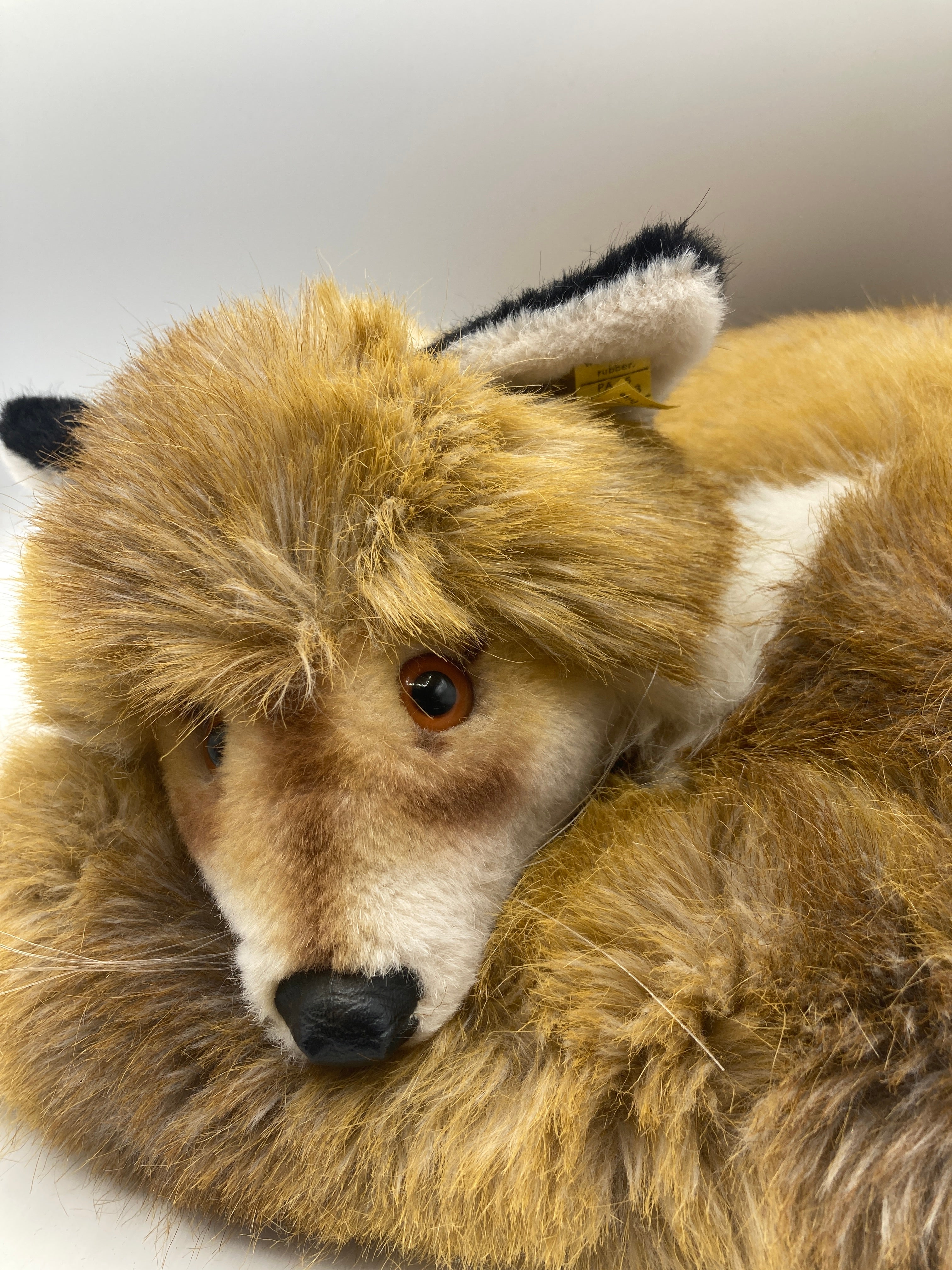 Steiff's Soft Plush Curled Up Fuzzy Fox With All IDs | My Site