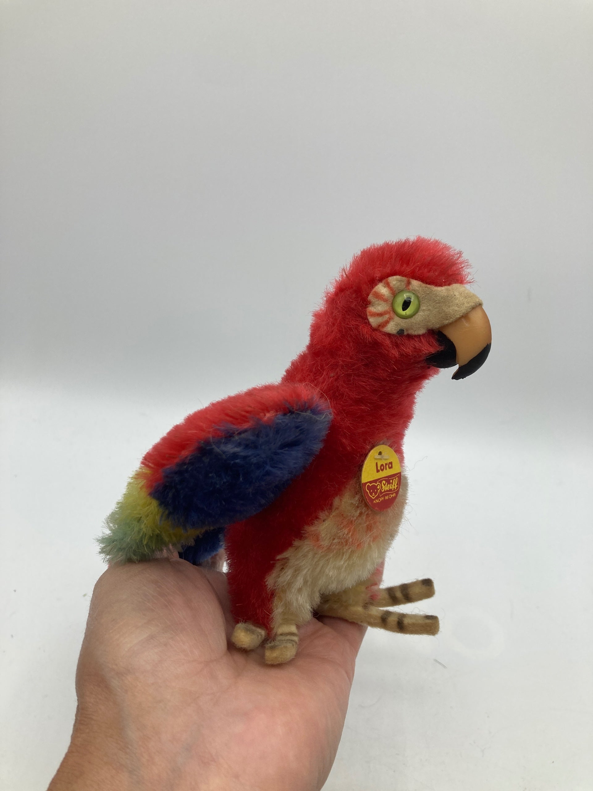 Steiff オウム parrot lora ボタン付 12cm ヴィンテージ Steiff Small Mohair Lora Parrot Replica With All IDs | My Site