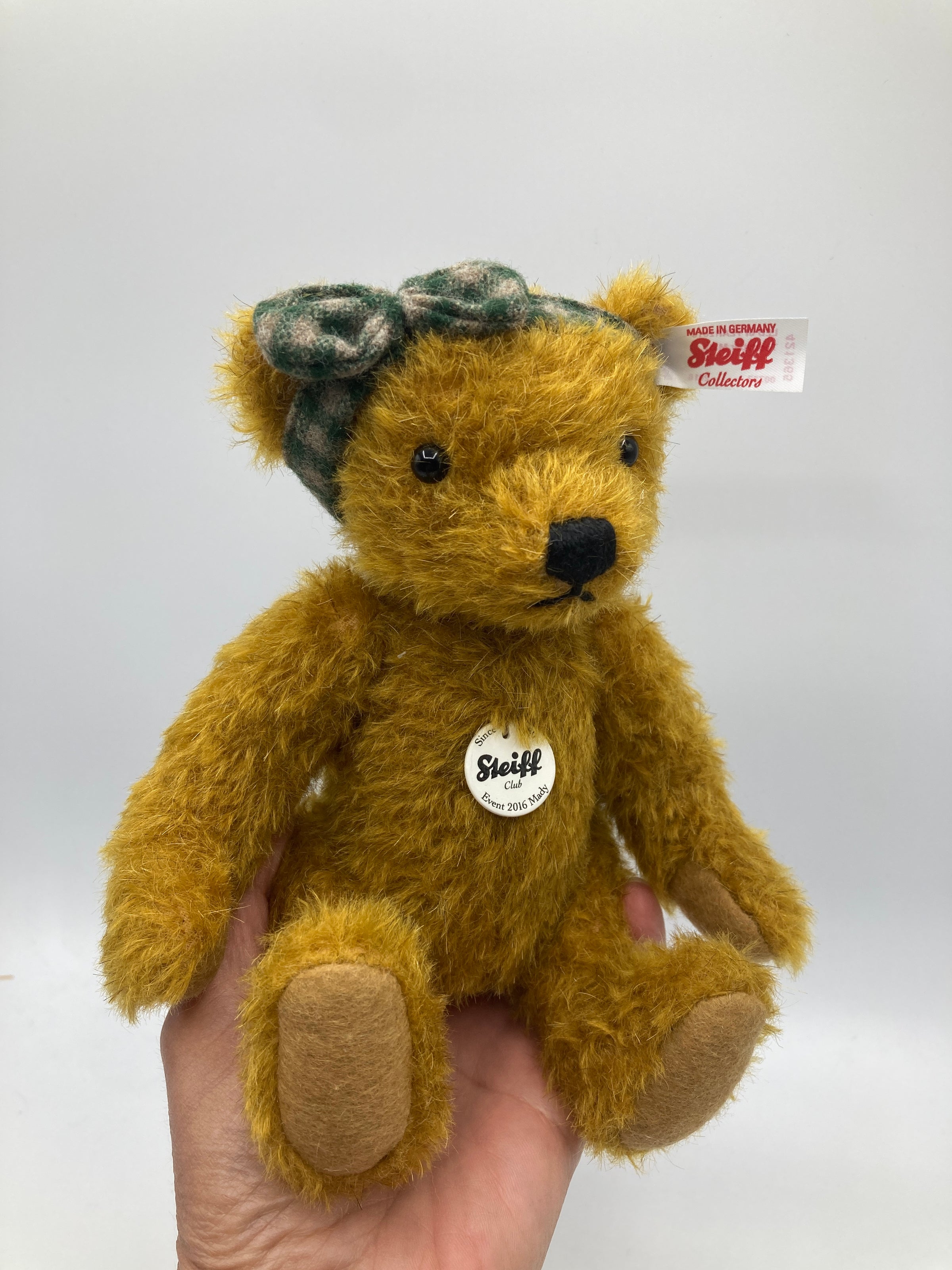 Steiff 2016 Gold Brown Mohair Mady Special Event Teddy Bear With