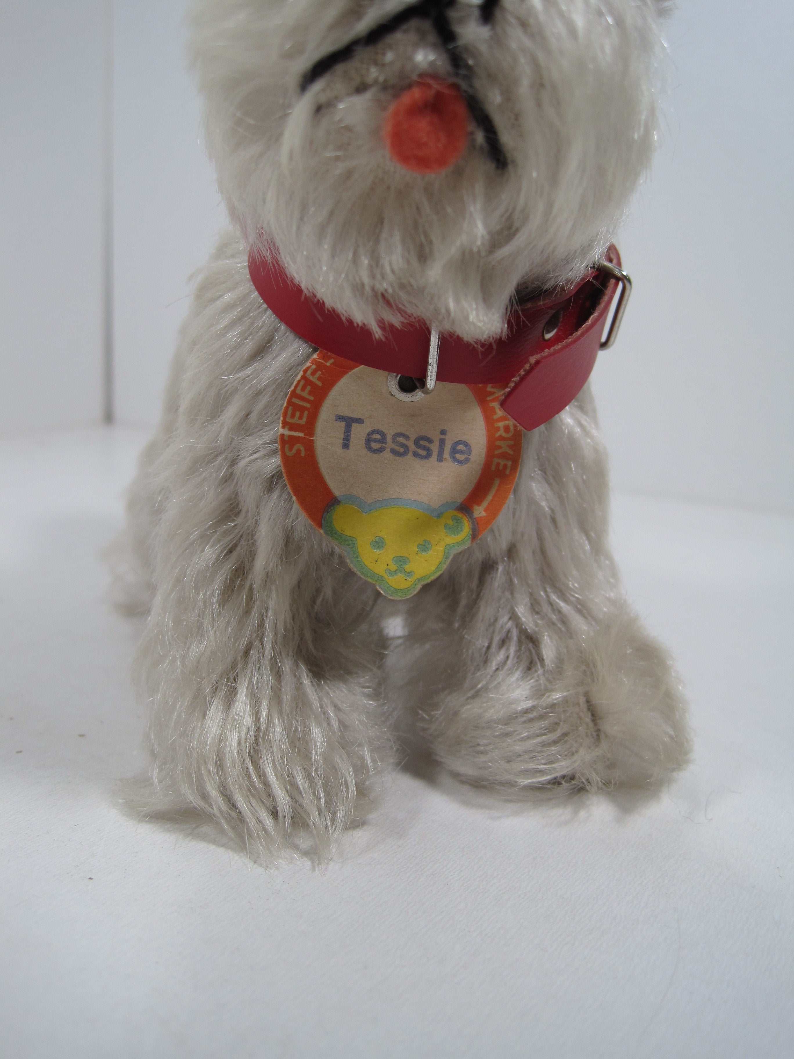 Vintage Steiff Tessie the Terrier Schnauzer Plush Animal, 10