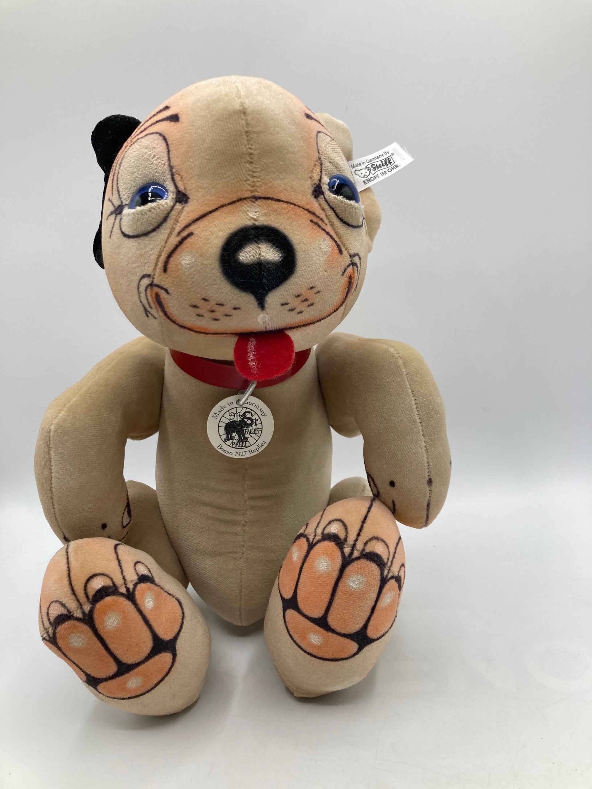 BONZO。advertisingtoy。 Steiff Replica Bonzo Dog With All IDs | My Site