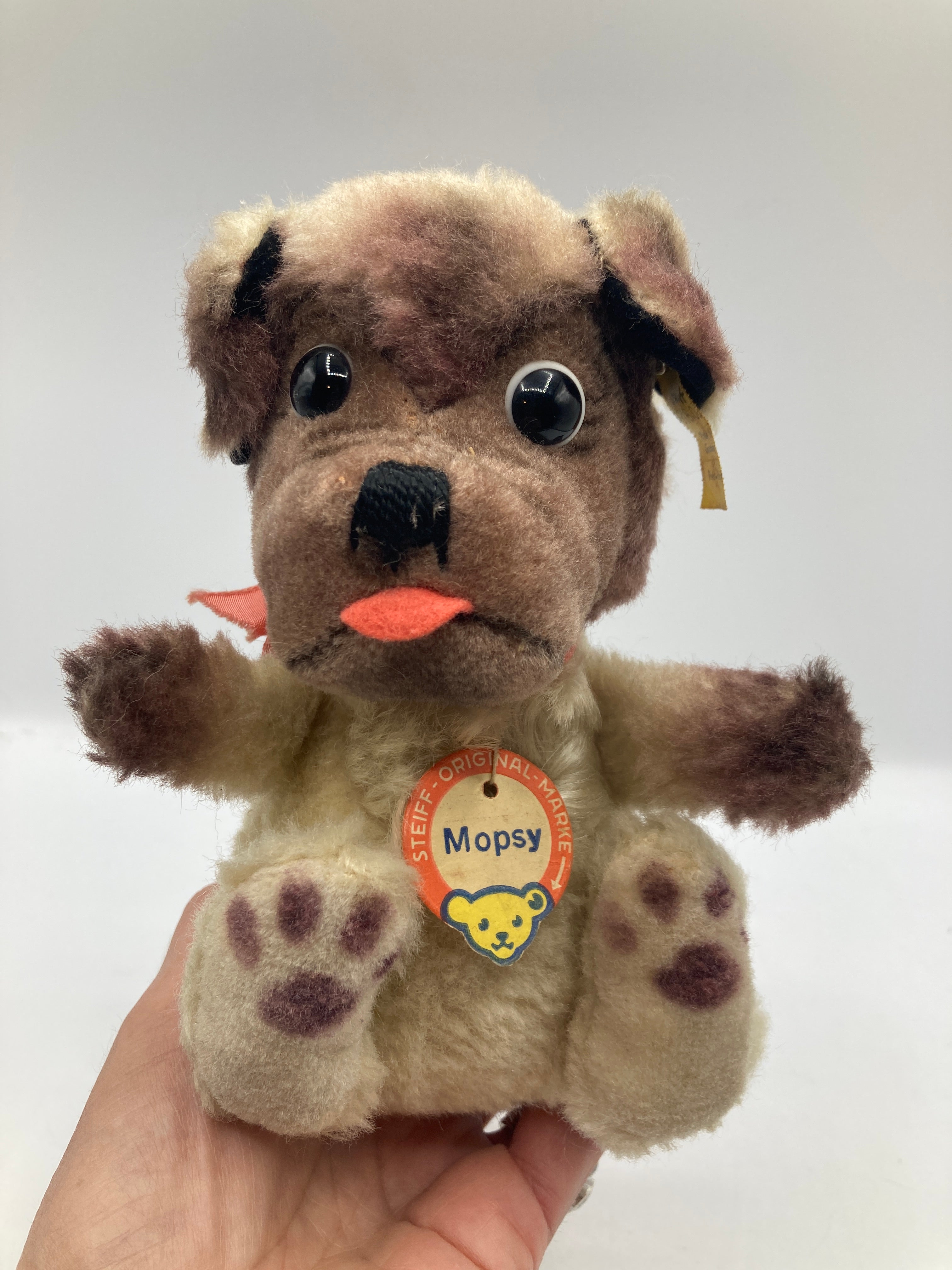 ［専用]ドイツ　Steiff シュタイフ Mopsy パグ ぬいぐるみ Steiff Ball Mopsy Pug Dog With All IDs | My Site