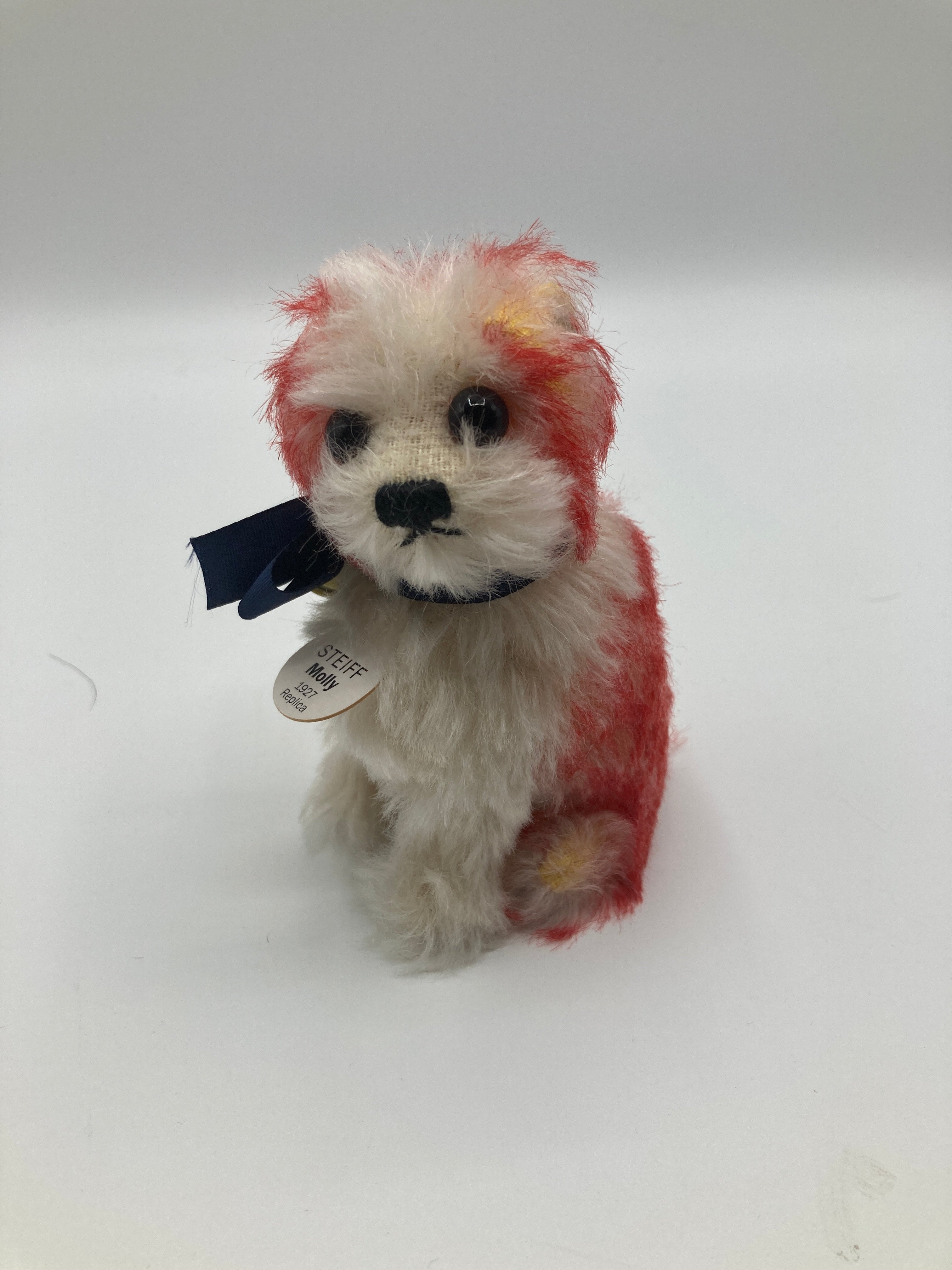 Steiff Red and White Molly The Puppy 1927 Replica With All IDs