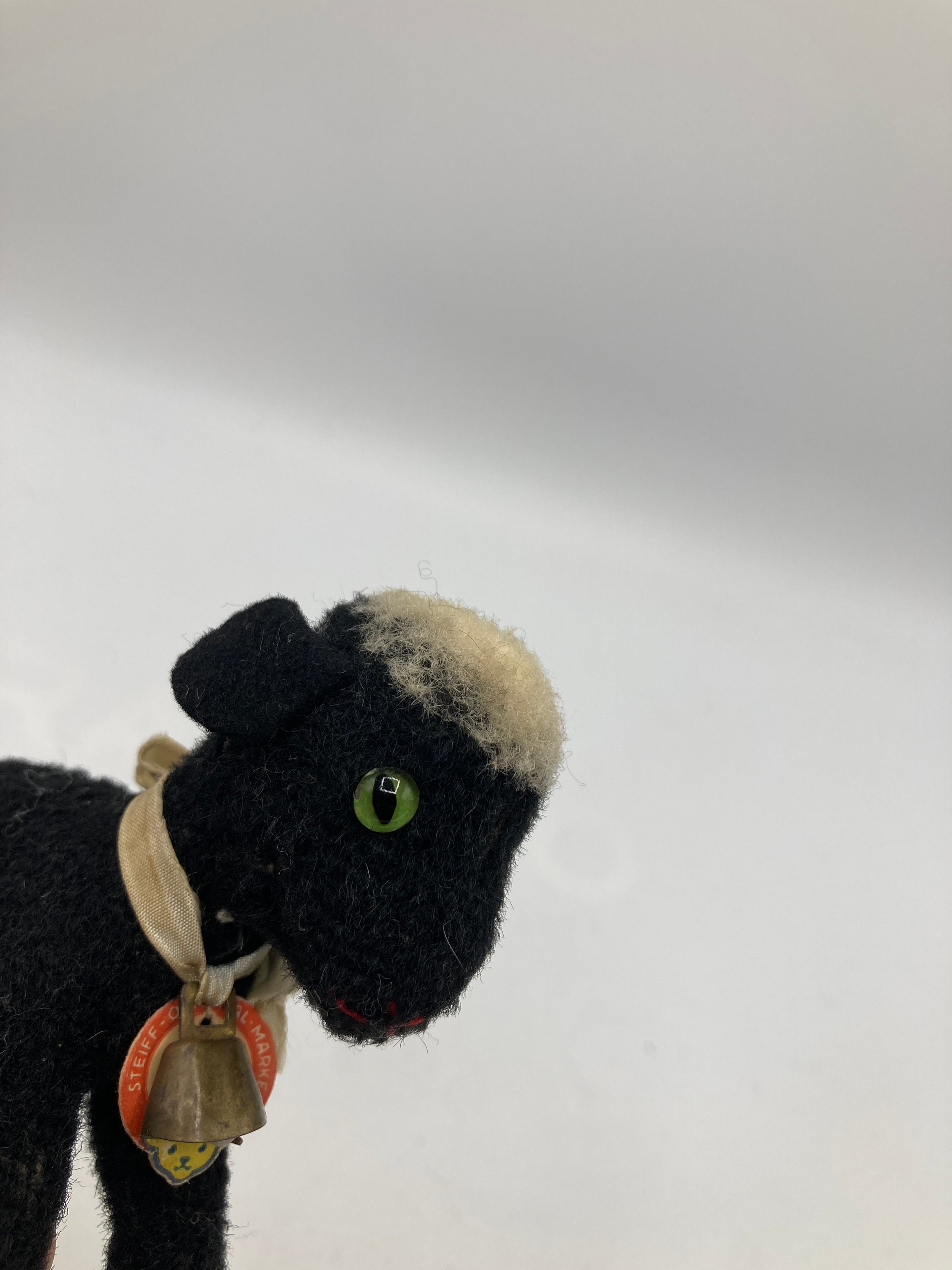 Steiff Smallest Sized Black Lamby Lamb With Green Eyes And ID | My