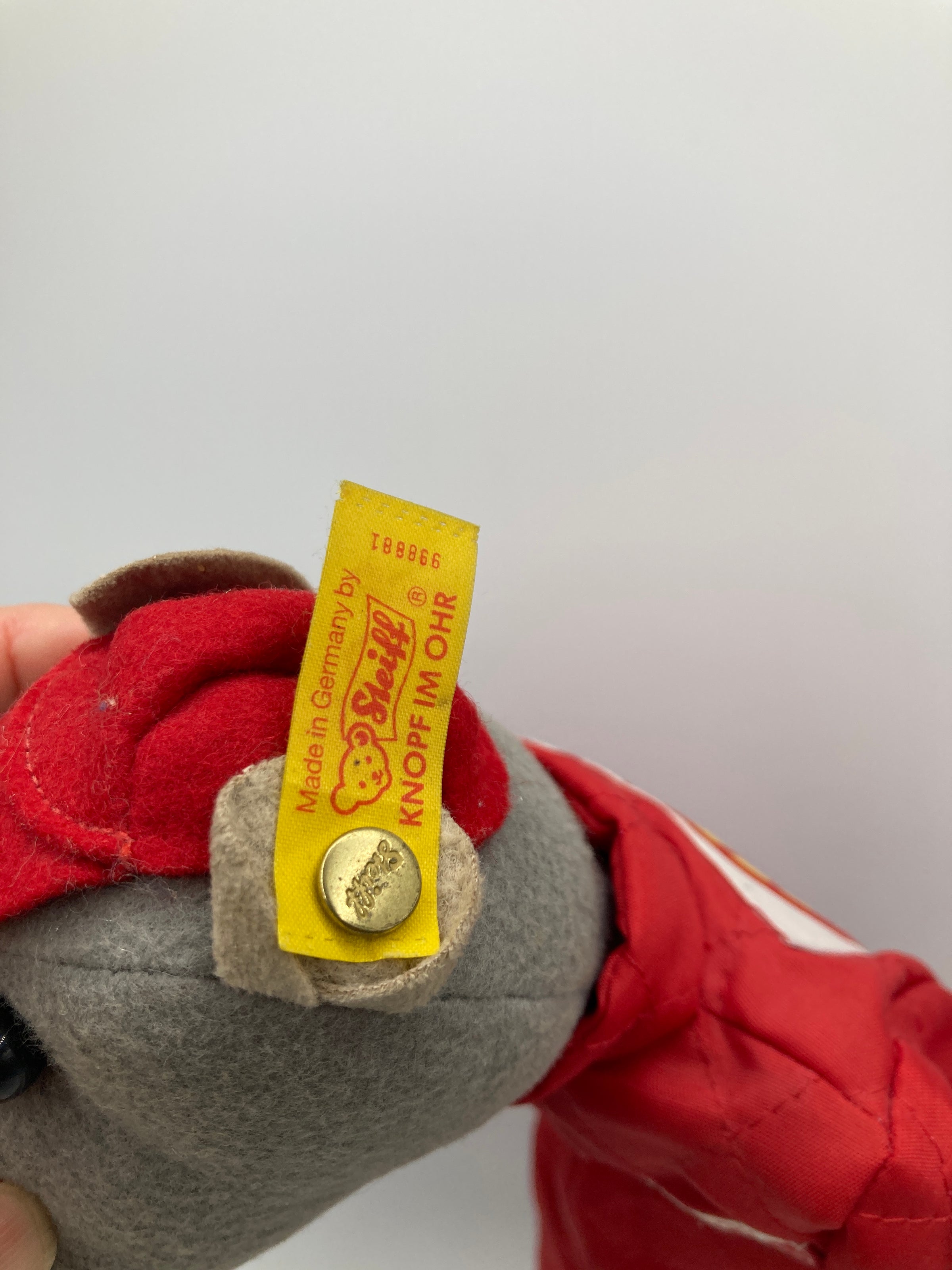 Steiff Niki The Rat Race Car Driver Doll With All IDs | My Site