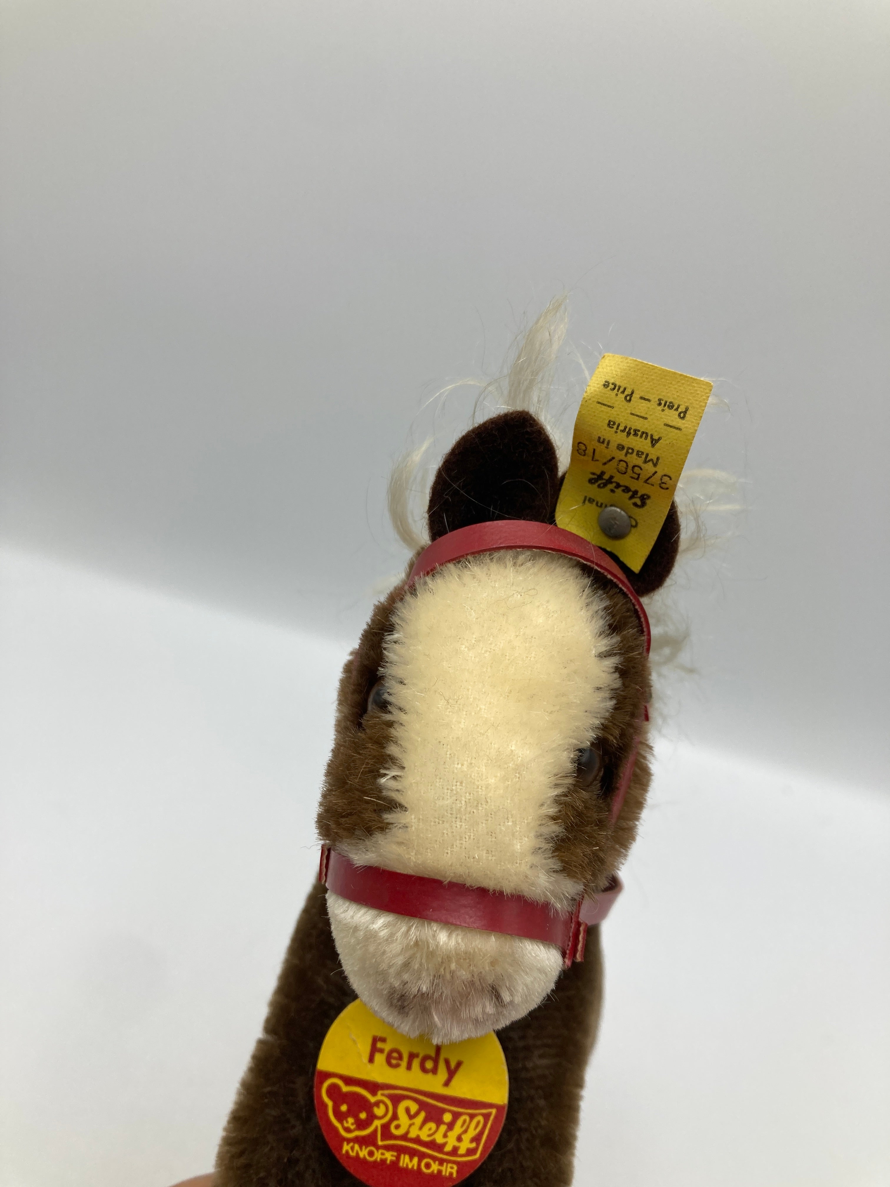 Steiff Smallest Mohair Ferdy Play Horse With All IDs | My Site