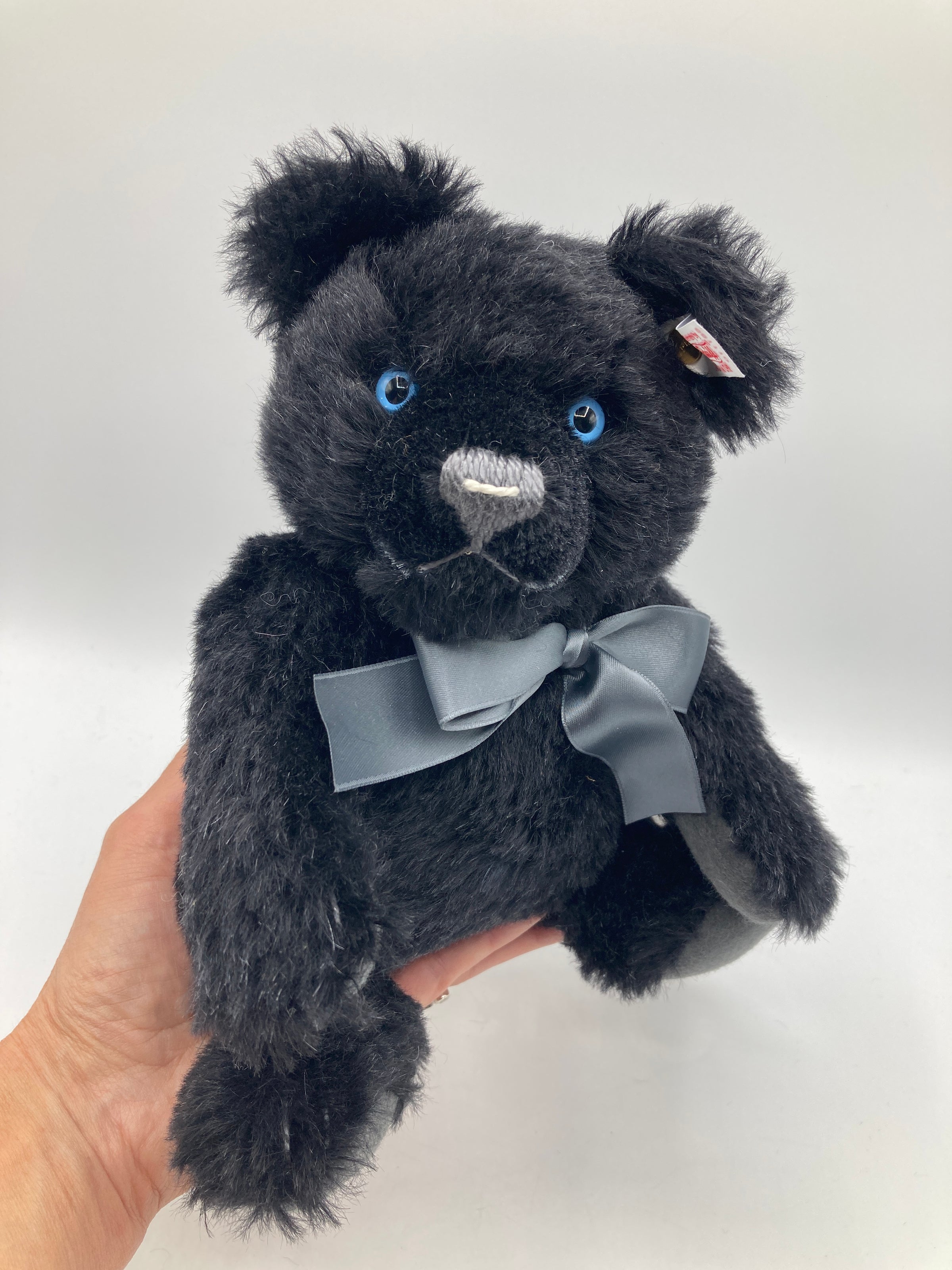 Steiff Black Mohair Jackie Teddy Bear With All IDs | My Site