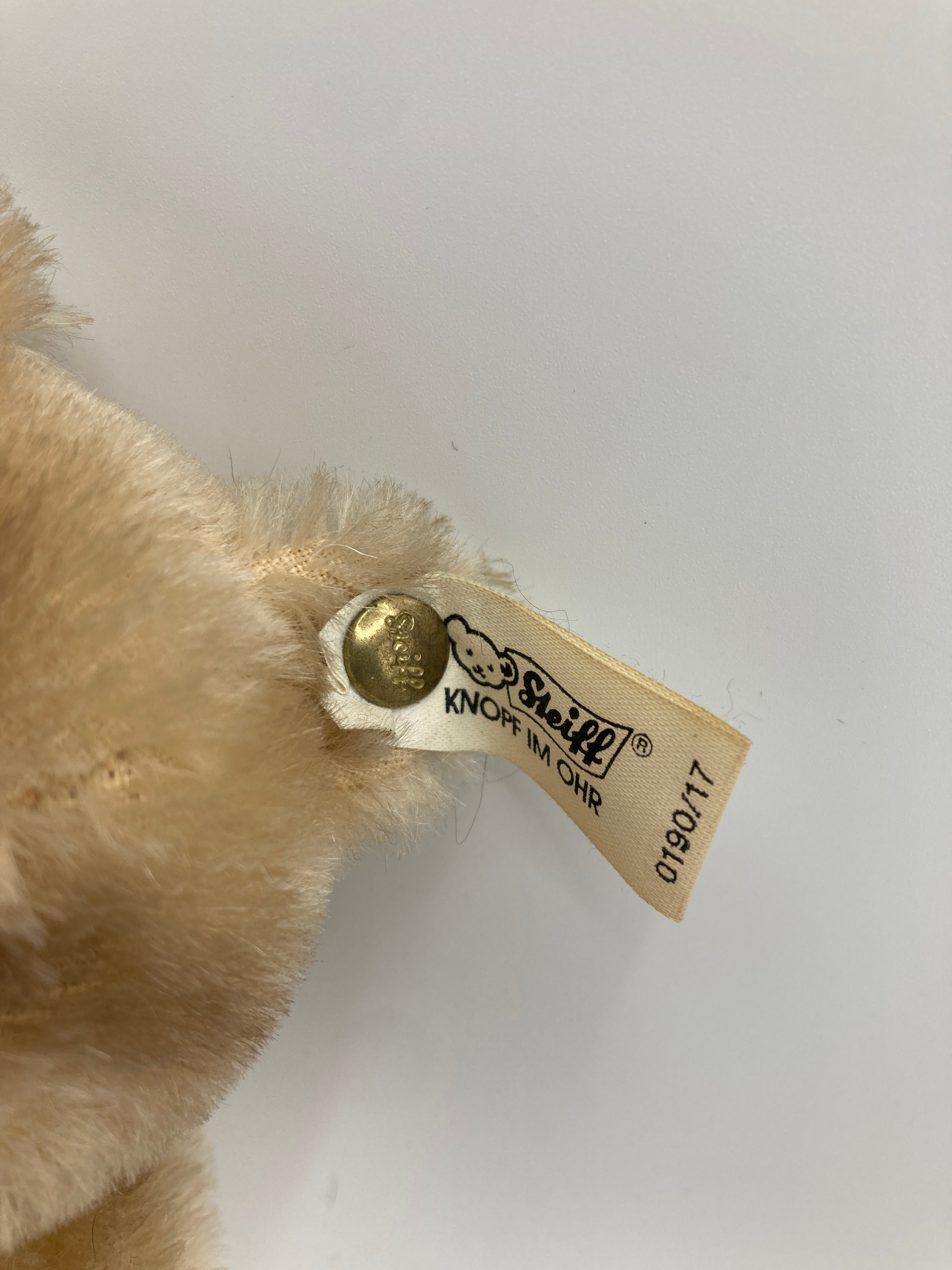 Steiff Blonde Mohair Jackie Teddy Bear Replica with All IDs | My Site