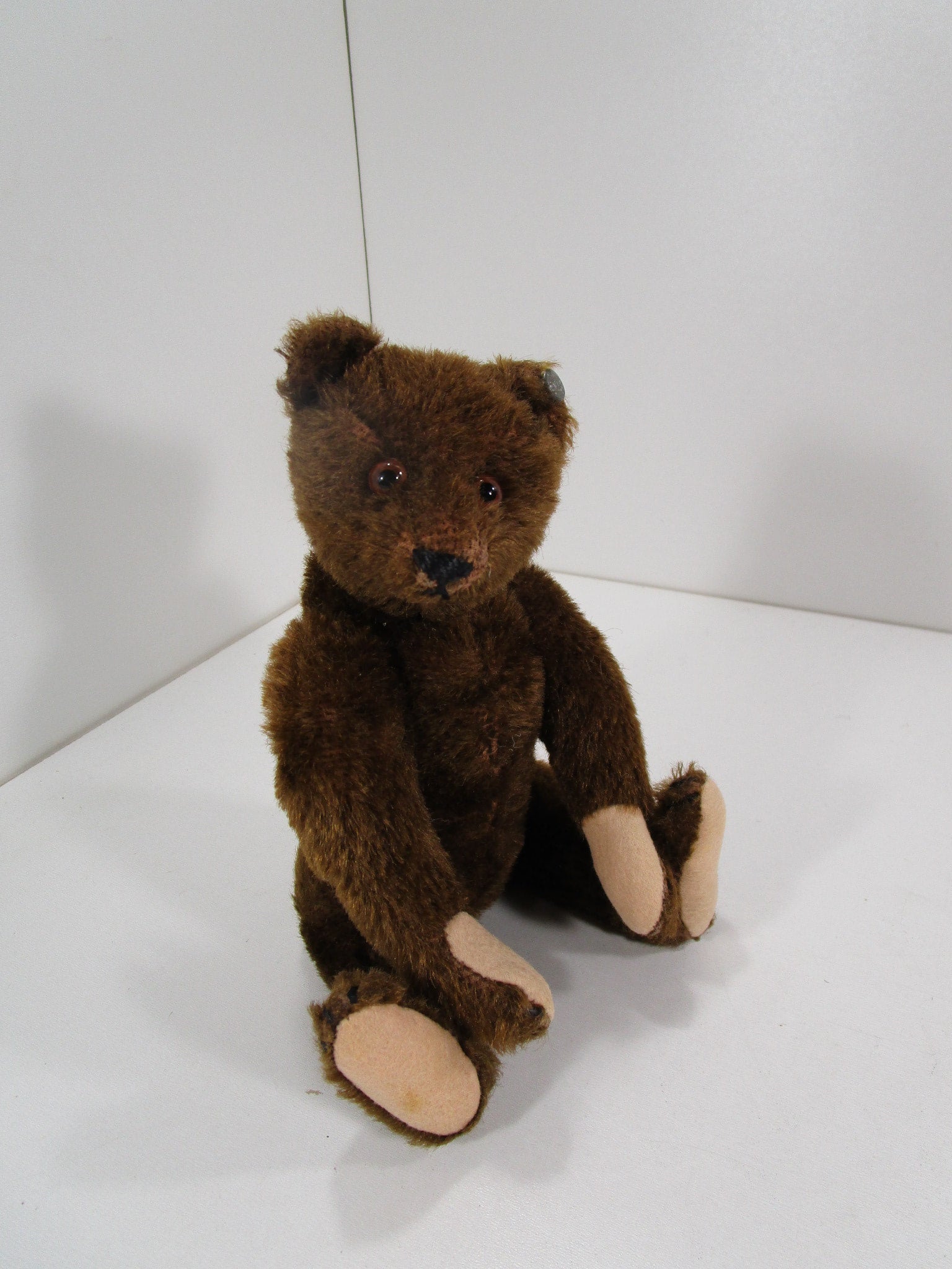 Steiff 1930s Era Small Brown Mohair Bear With IDs My Site steiff-1930s-era-small-brown-mohair-bear-with-ids-my-site