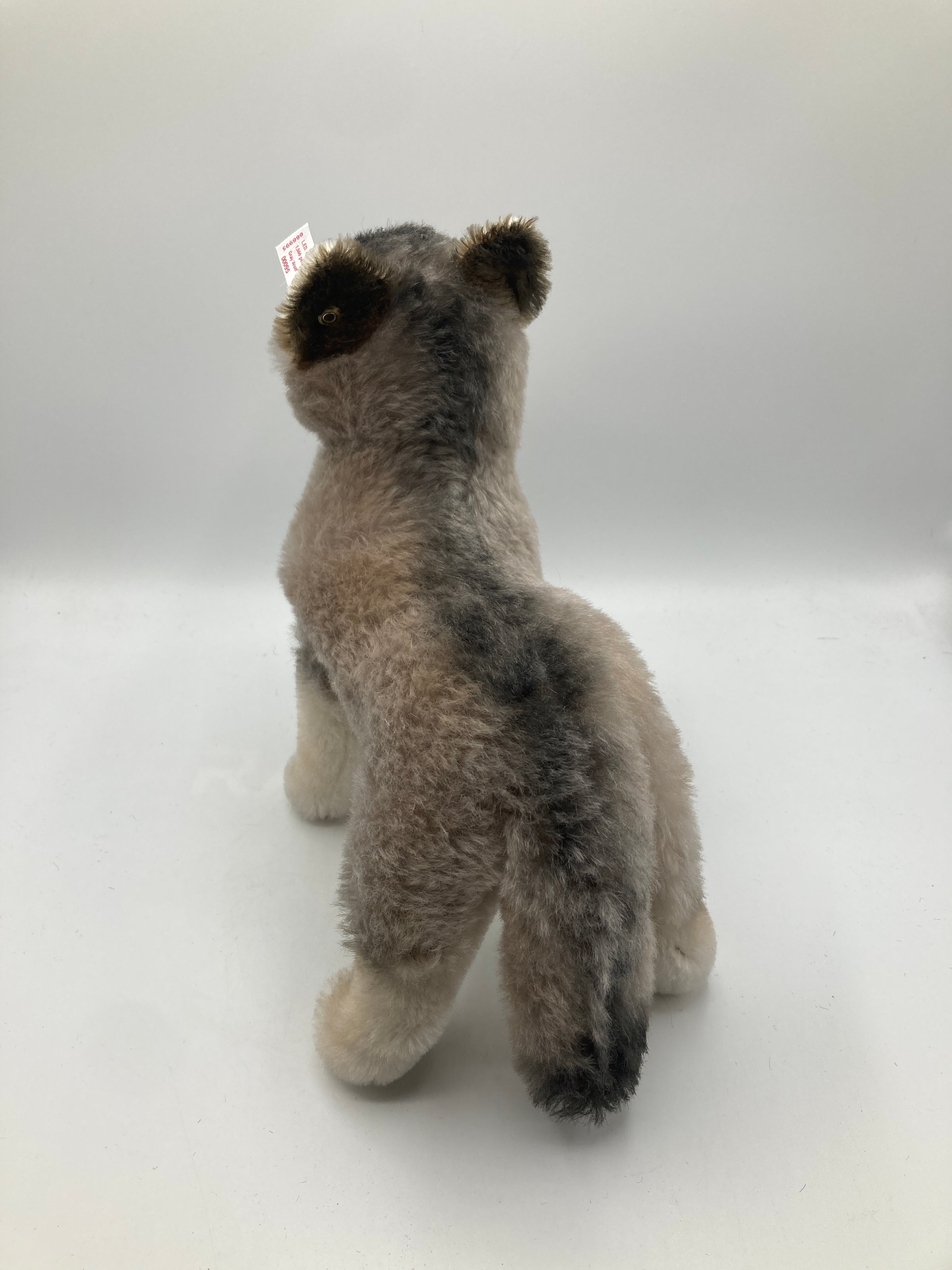 Steiff Standing Grey Mohair Wolf With All IDs | My Site