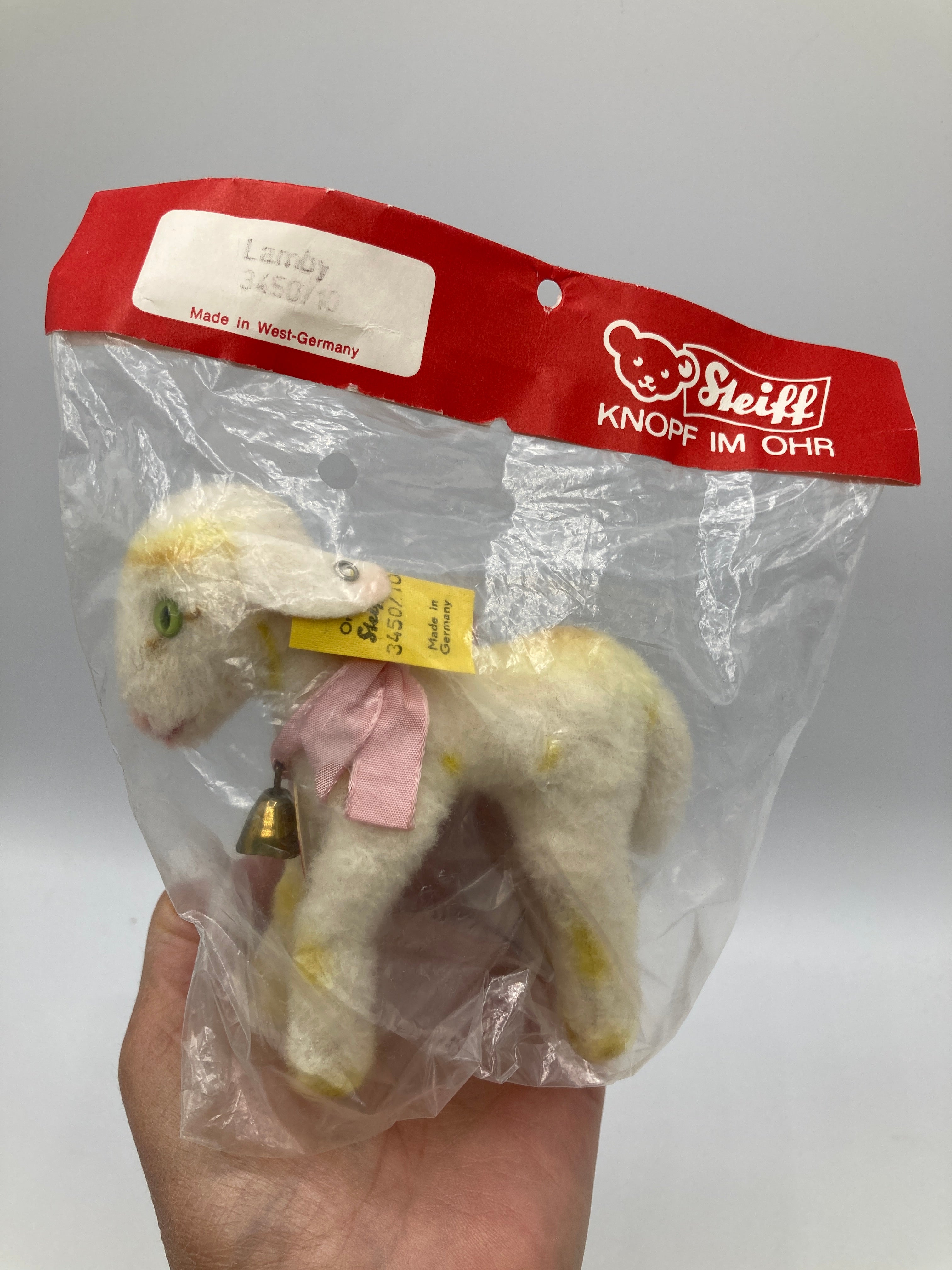 Steiff　ひつじのLamby　最小 Steiff Smallest Baby Lamby Lamb With All IDs and Original