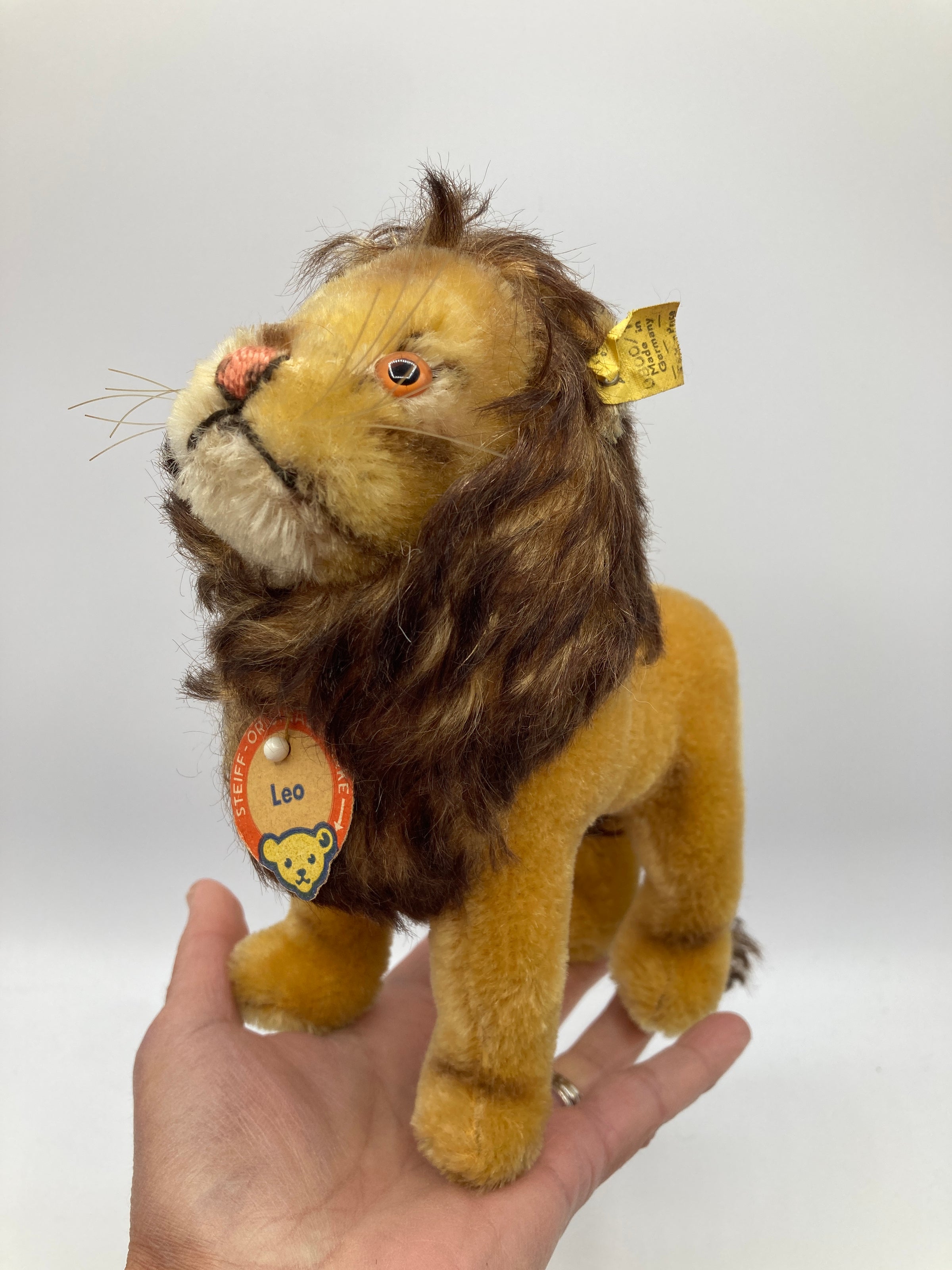 Steiff Medium Sized Standing Leo Lion With All IDs | My Site