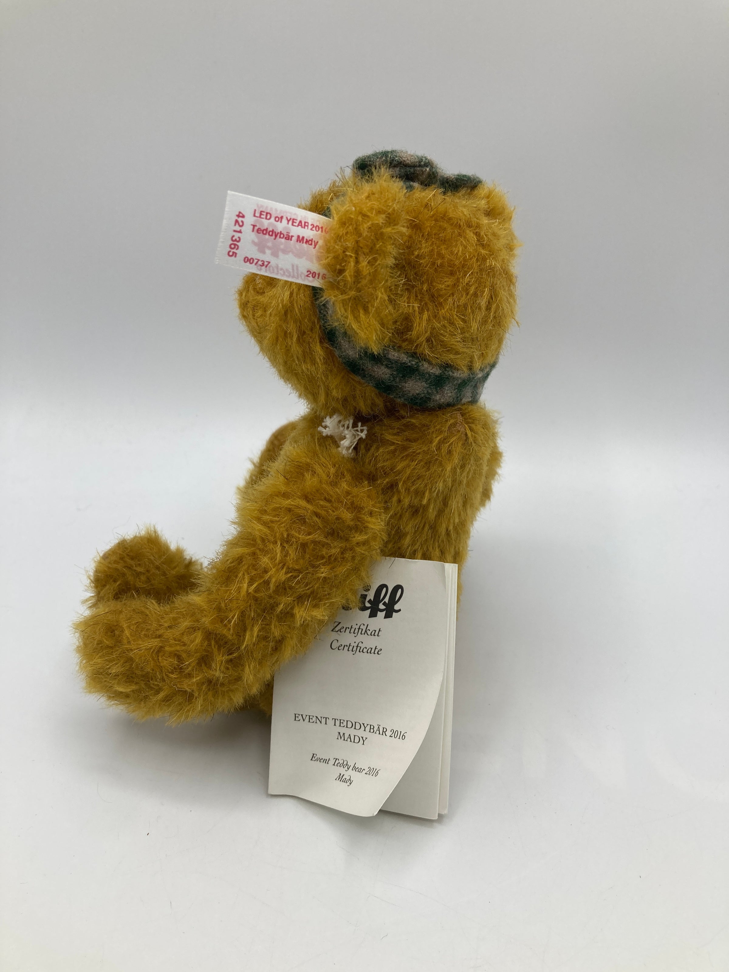 Steiff 2016 Gold Brown Mohair Mady Special Event Teddy Bear With
