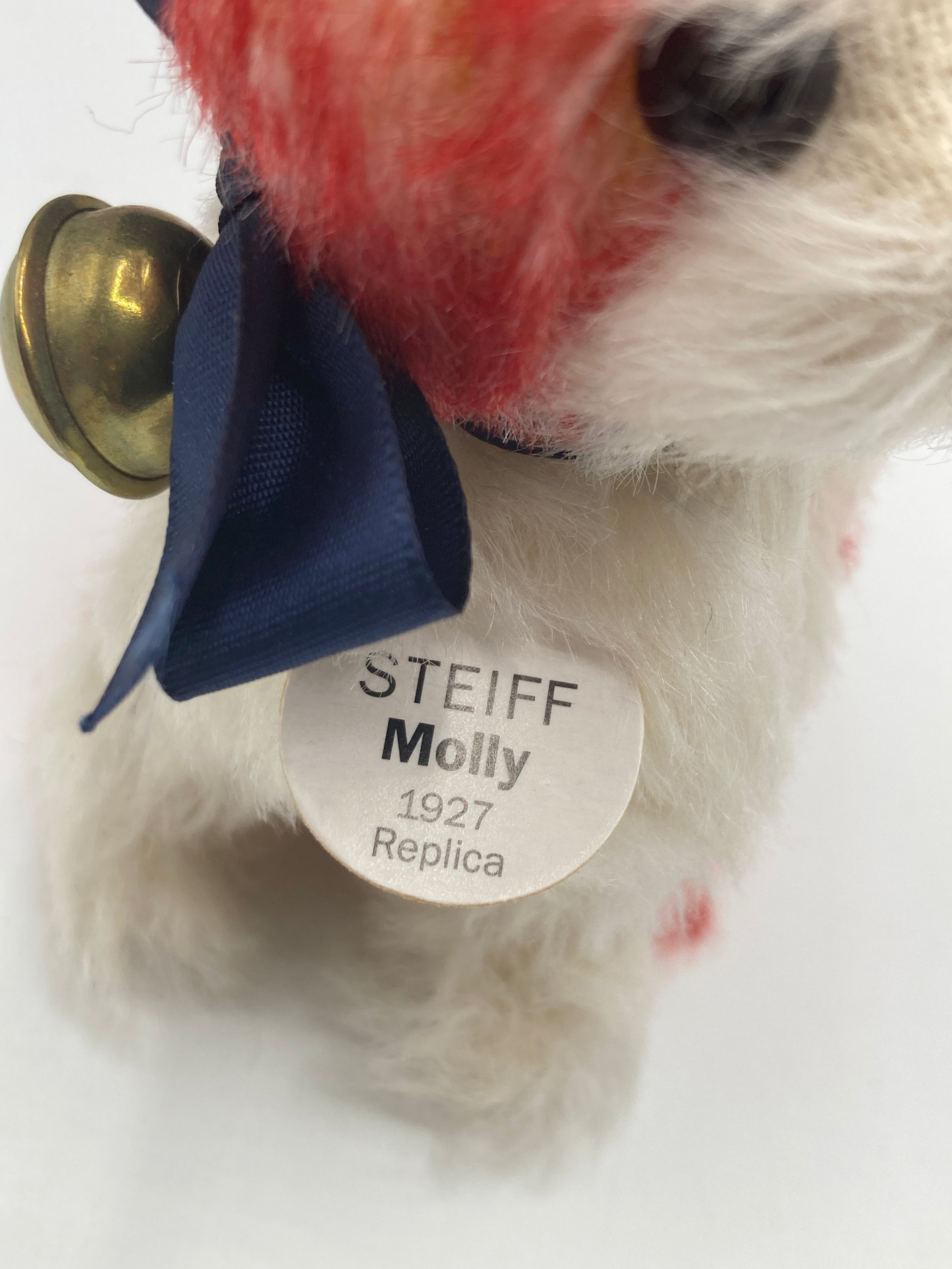 Steiff Red and White Molly The Puppy 1927 Replica With All IDs