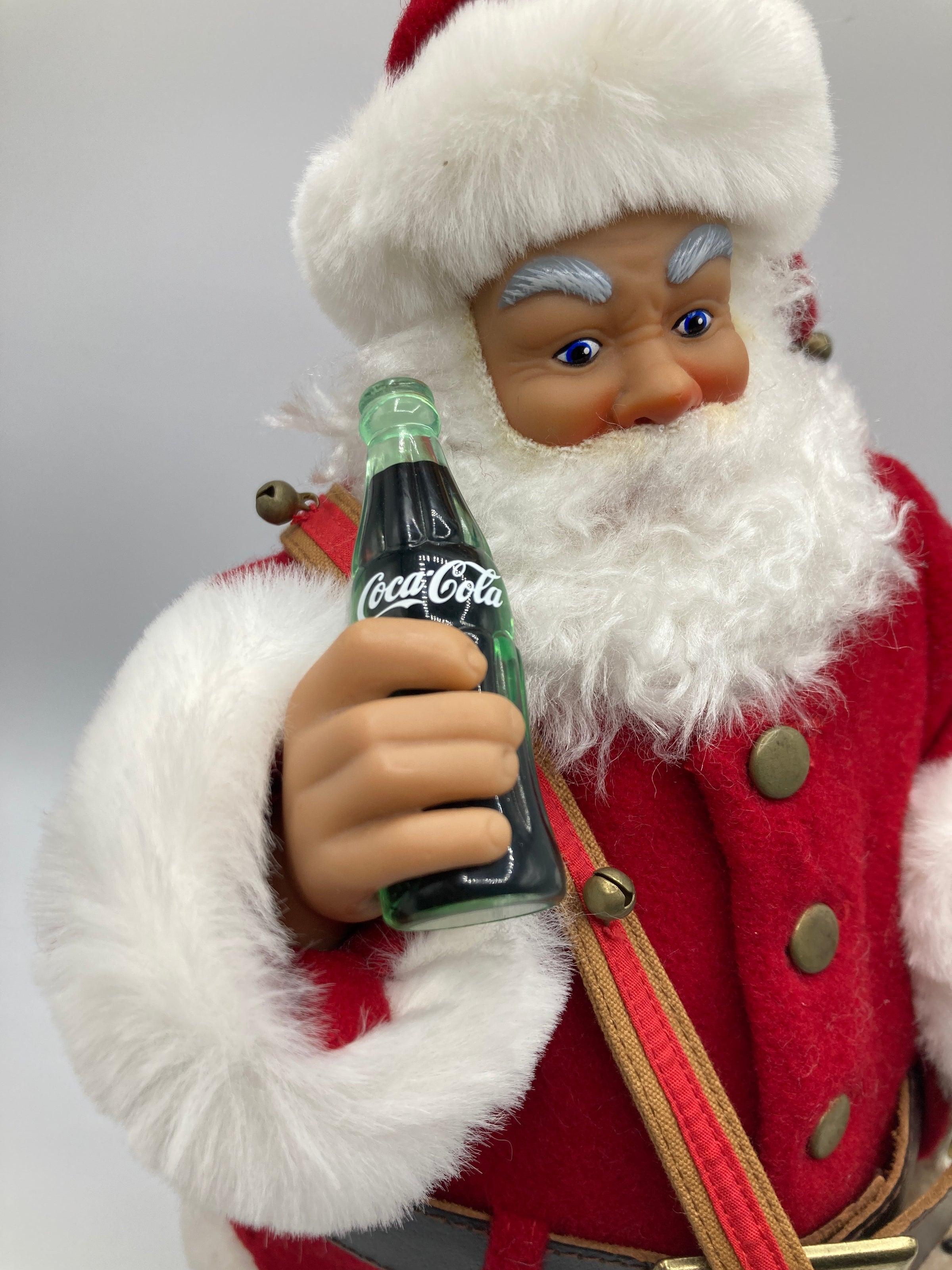STEIFF Coca-Cola Santa 1999年10,000体限定品 Steiff Limited Edition Coca Cola Santa Claus With Toy Teddy Bear