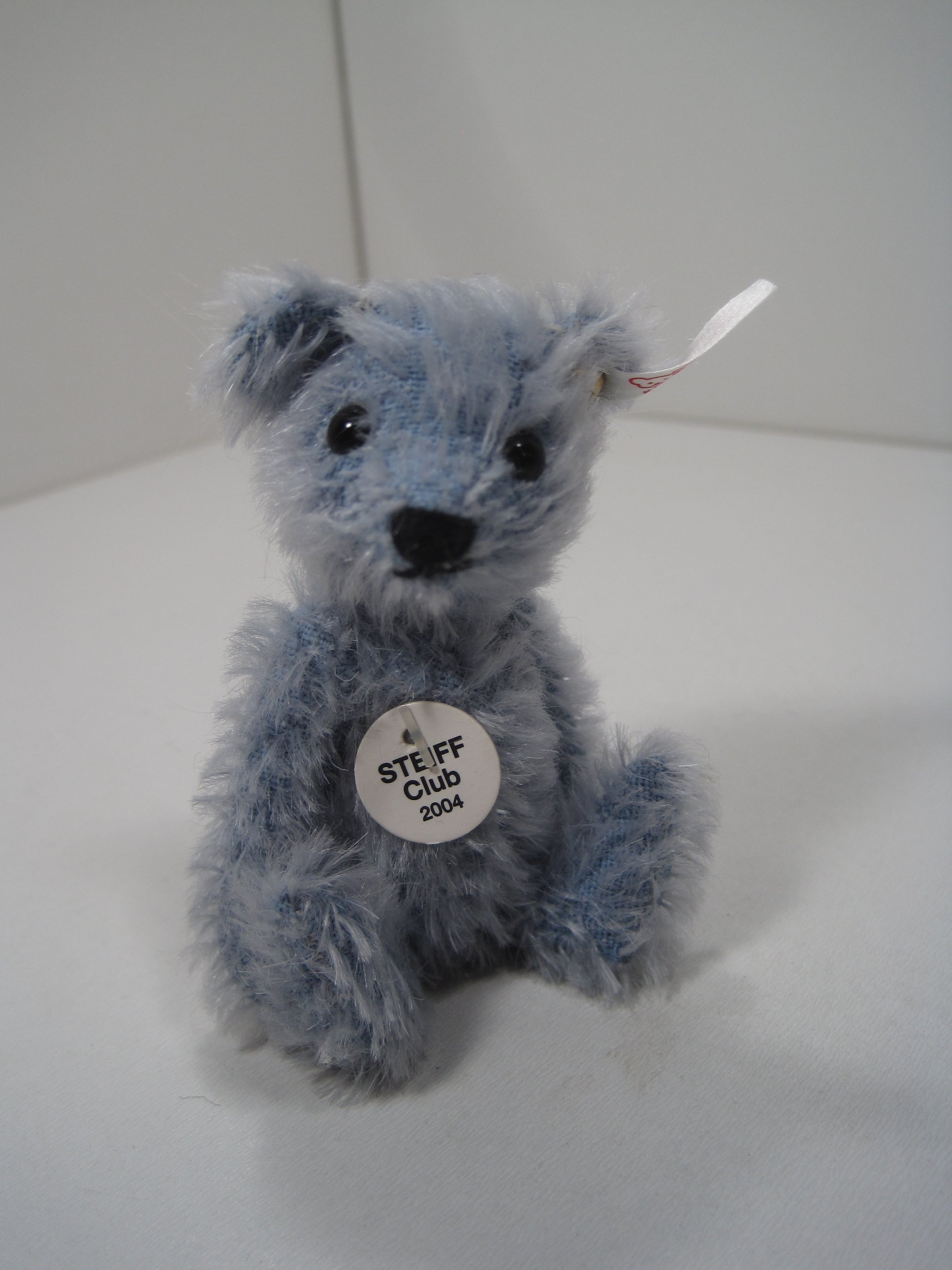 Steiff Tiny Blue Fully Jointed Teddy Bear With All IDs steiffgal