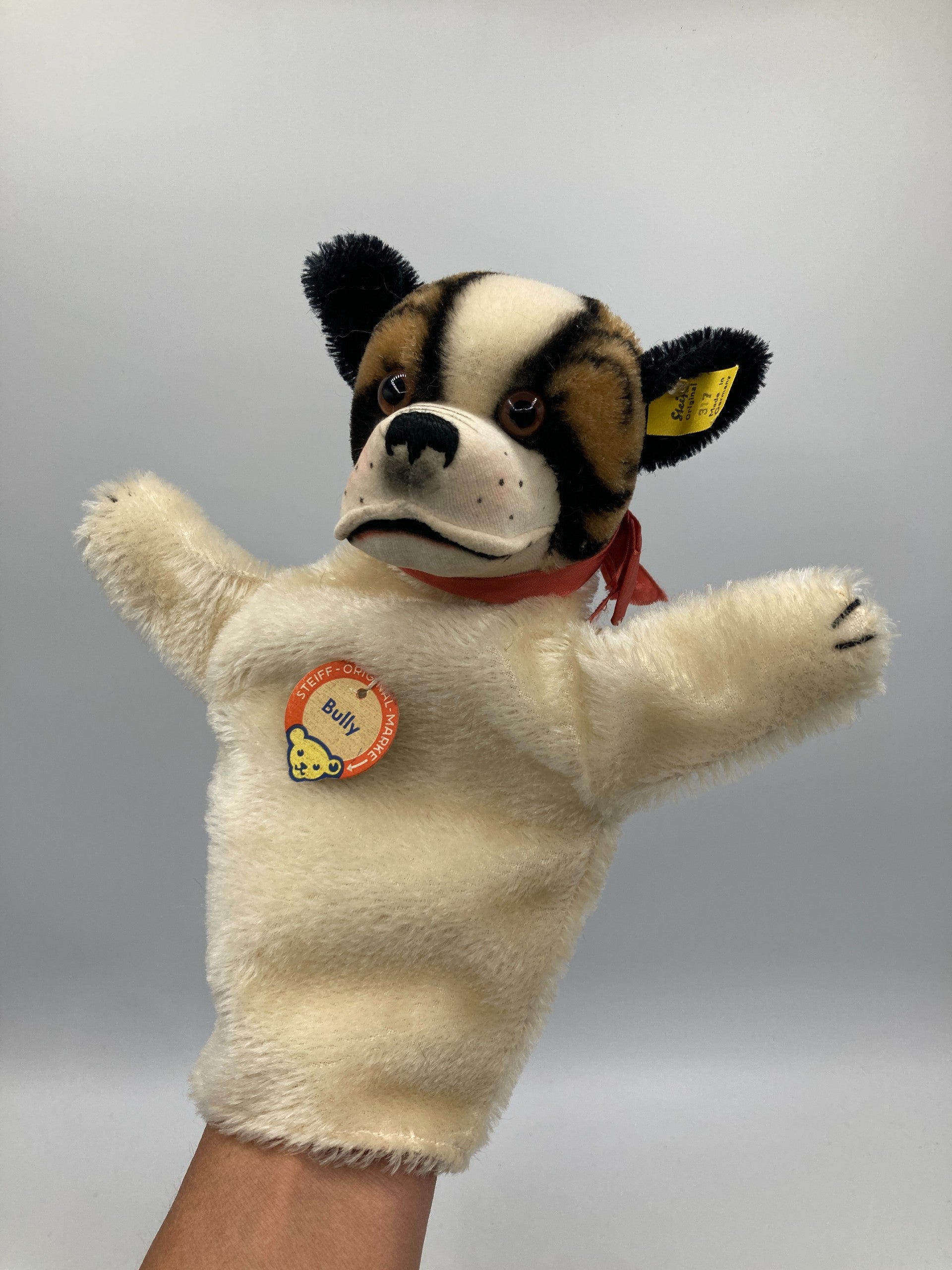 Steiff Bully Bulldog Hand Puppet With All IDs | My Site