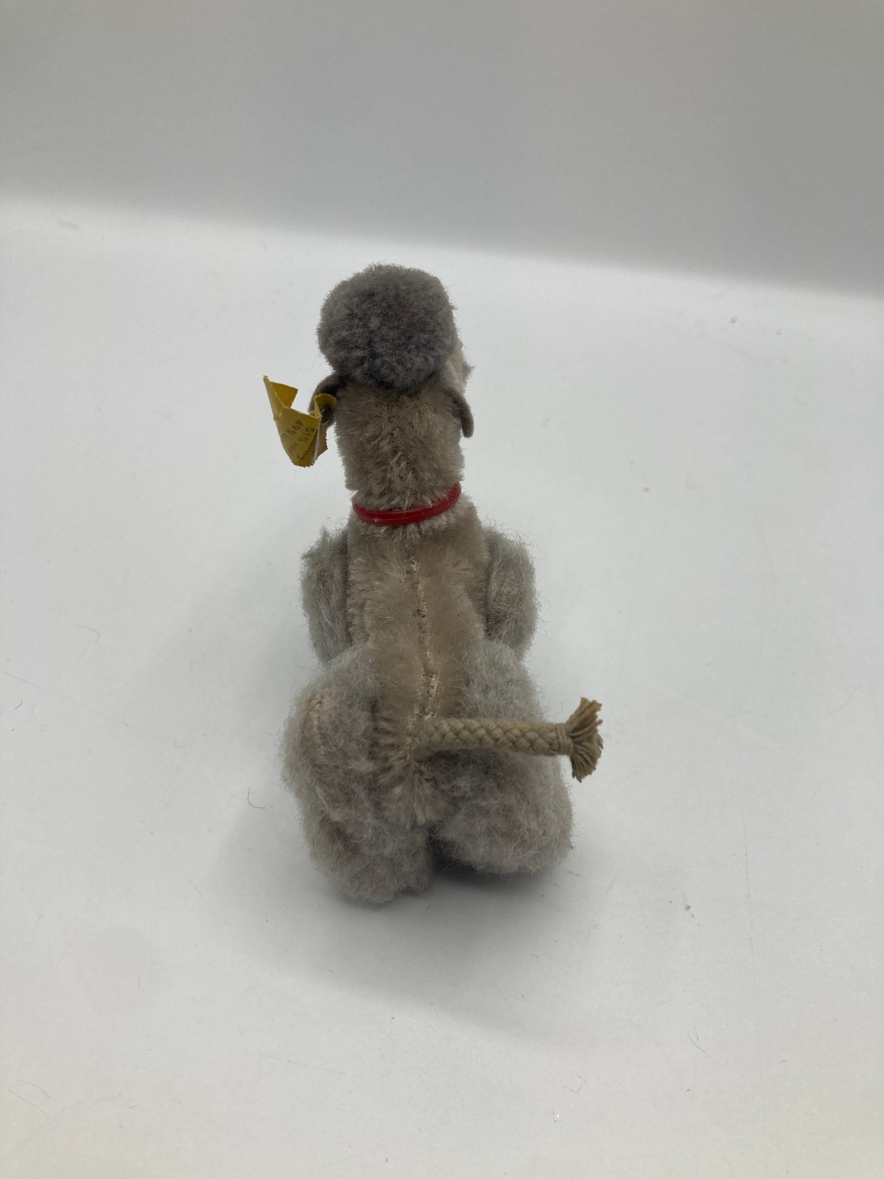 Steiff Small Jointed Grey Snobby Poodle With All IDs | My Site