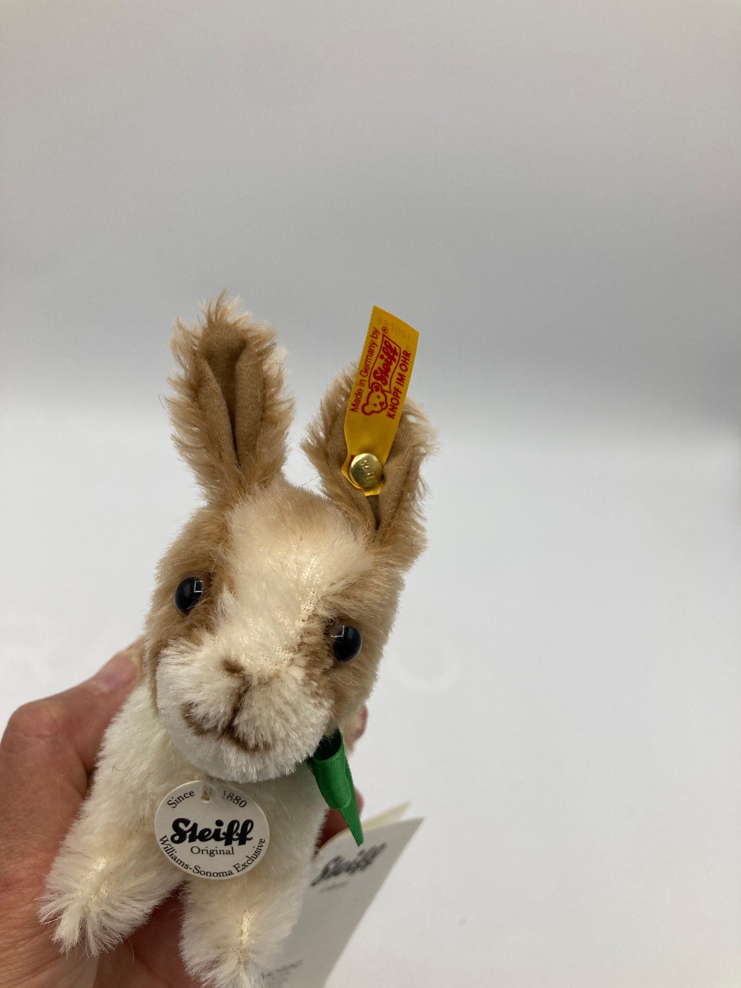 Steiff Mohair Dutch Rabbit Exclusive For Williams Sonoma With All