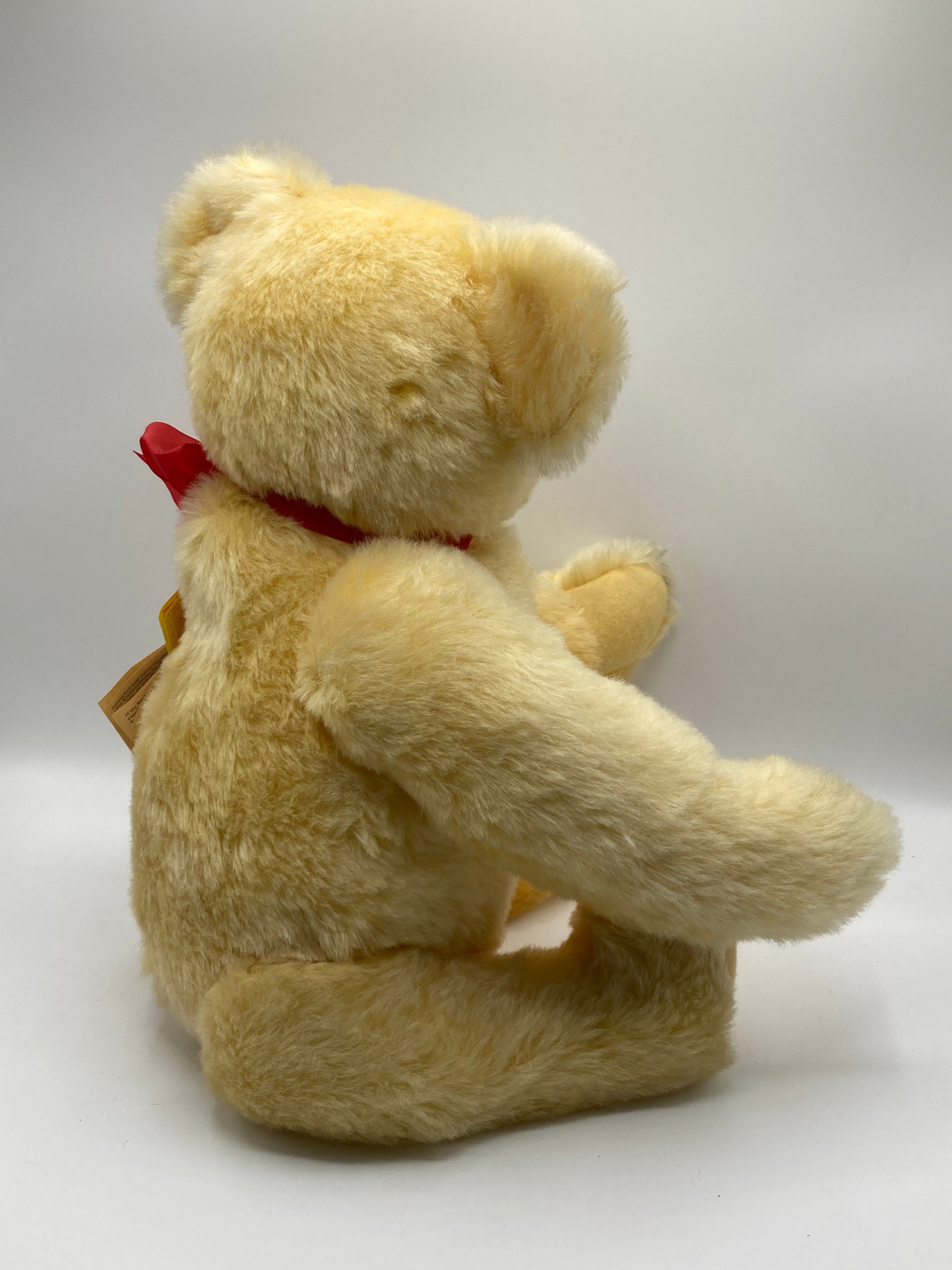 Steiff Larger Sized 1909 Classic Teddy Bear Replica With All IDs