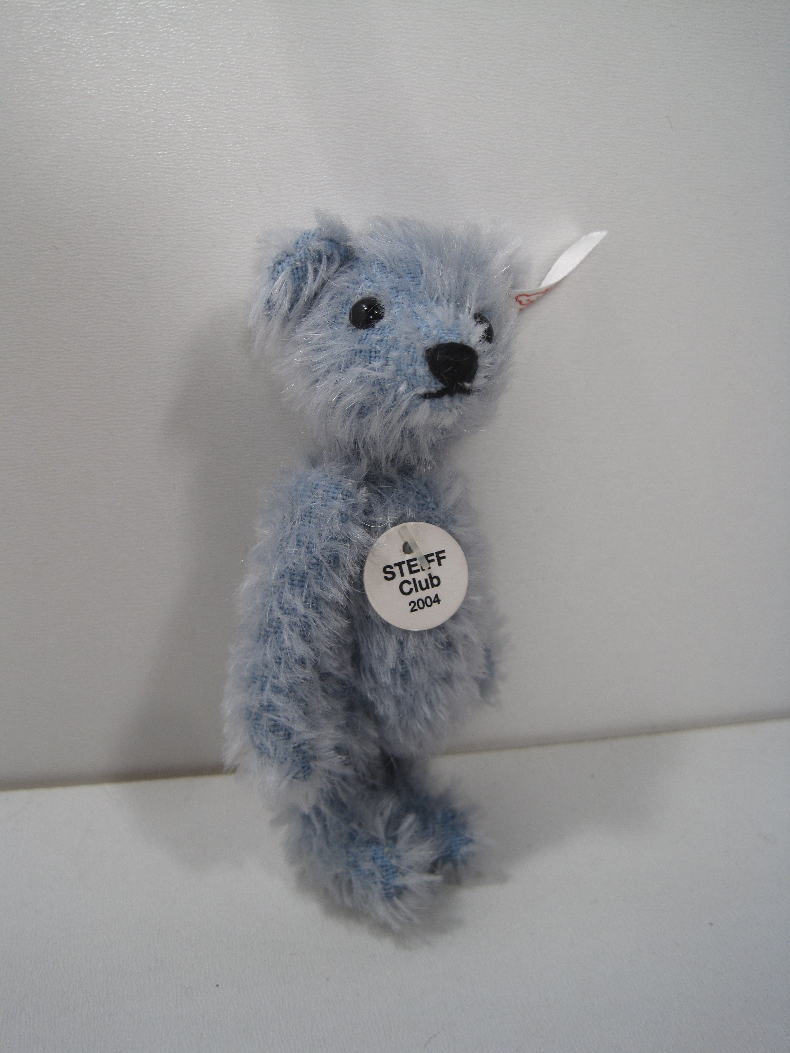 Steiff Tiny Blue Fully Jointed Teddy Bear With All IDs steiffgal
